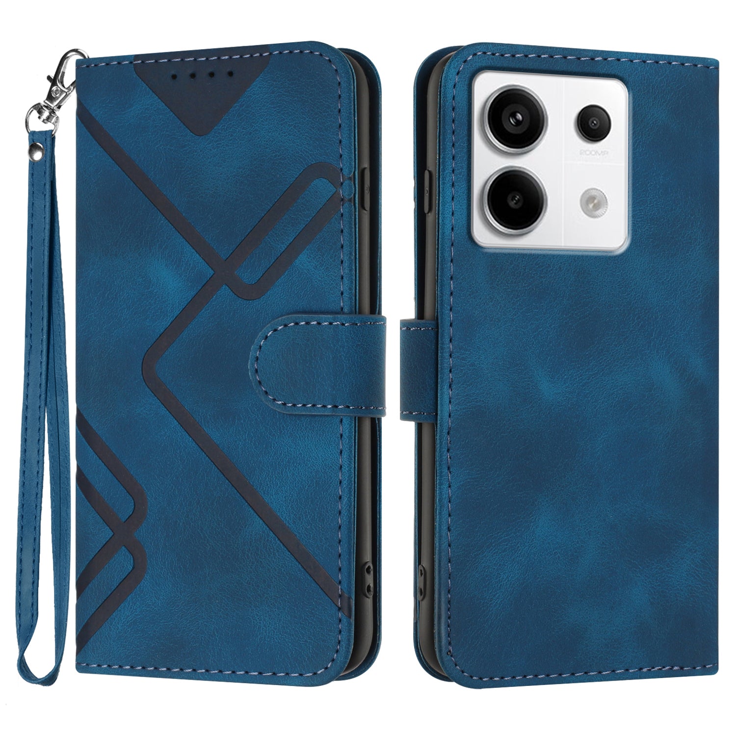YX0040 For Xiaomi Redmi Note 13 Pro 4G / Poco M6 Pro 4G Case Imprinted Leather Mobile Phone Cover