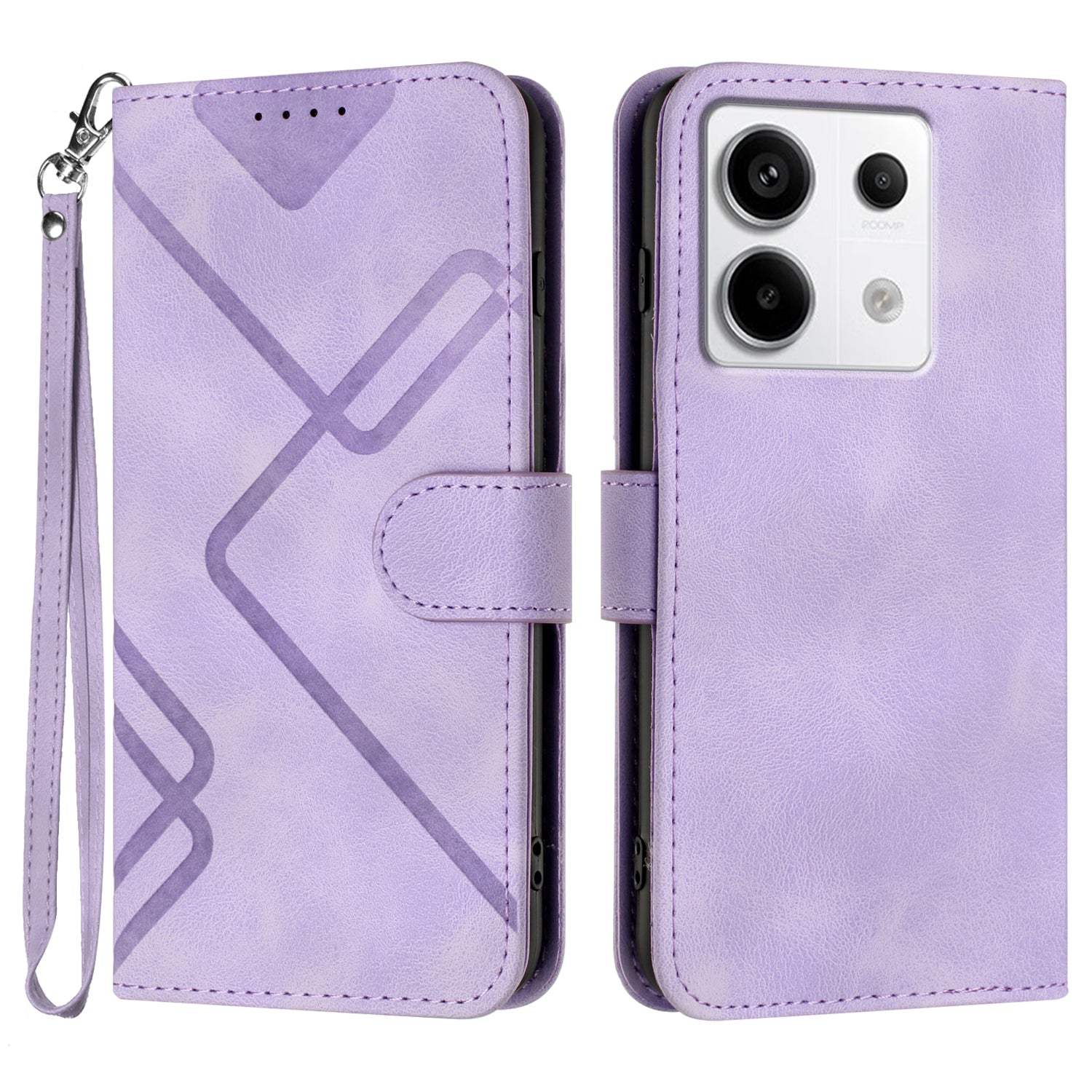 YX0040 For Xiaomi Redmi Note 13 Pro 4G / Poco M6 Pro 4G Case Imprinted Leather Mobile Phone Cover