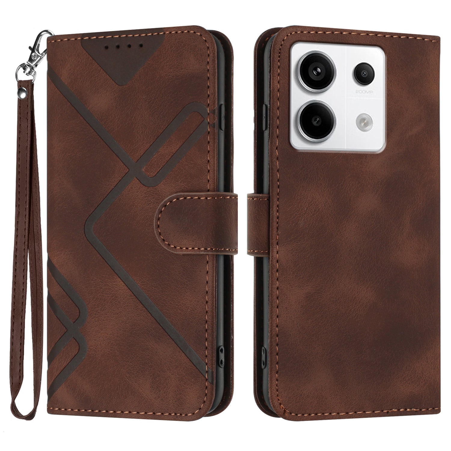 YX0040 For Xiaomi Redmi Note 13 Pro 5G / Poco X6 5G Case Imprinted Leather Shockproof Wallet Phone Cover