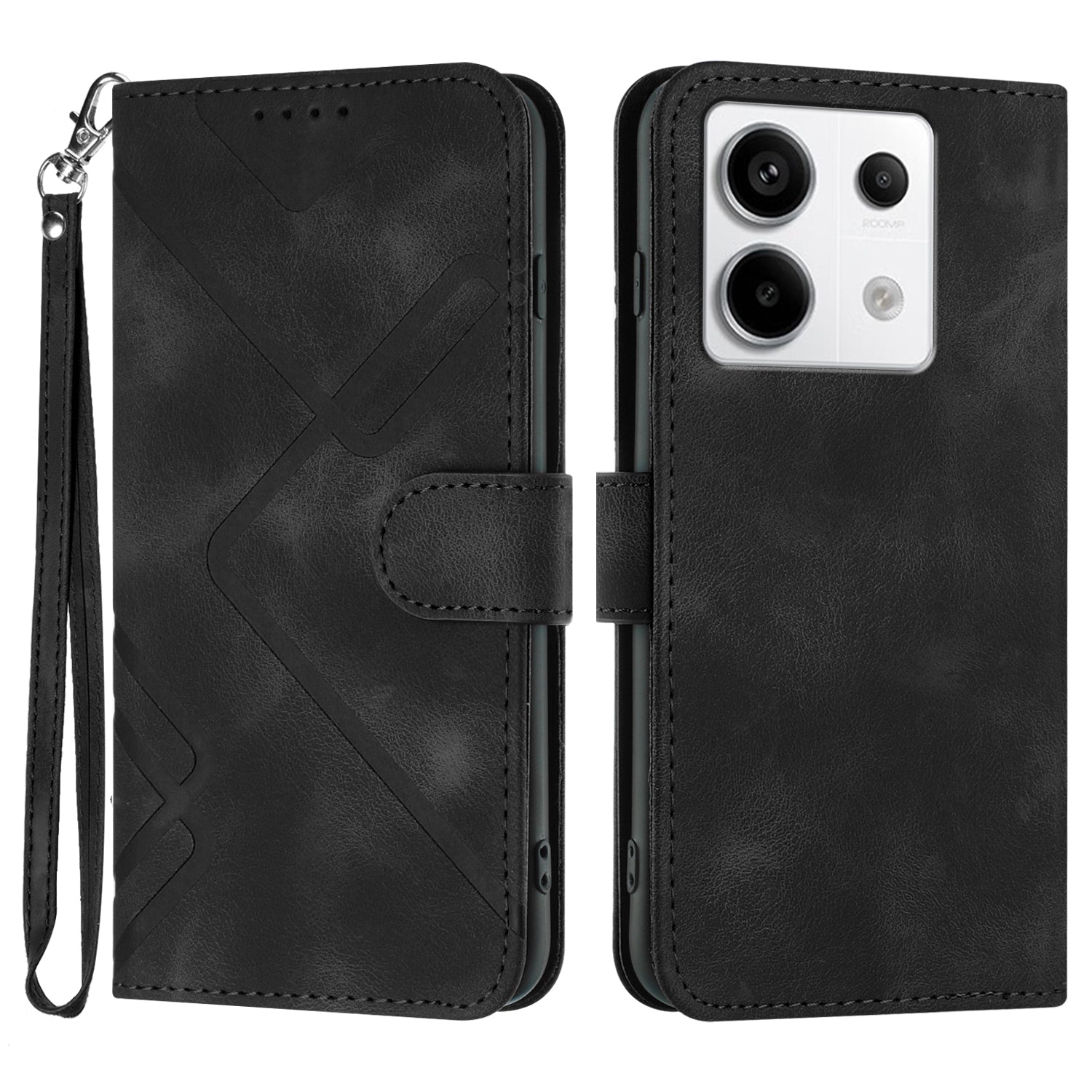 YX0040 For Xiaomi Redmi Note 13 Pro 5G / Poco X6 5G Case Imprinted Leather Shockproof Wallet Phone Cover