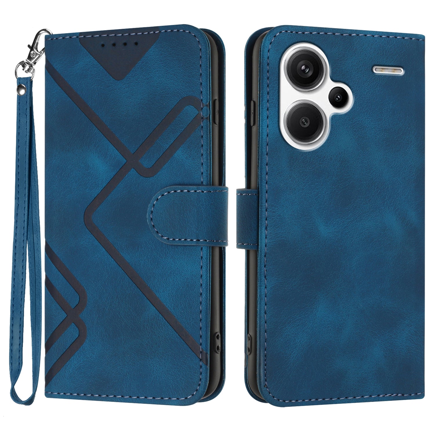 YX0040 For Xiaomi Redmi Note 13 Pro+ 5G Case PU Leather Anti-drop Flip Stand Phone Cover