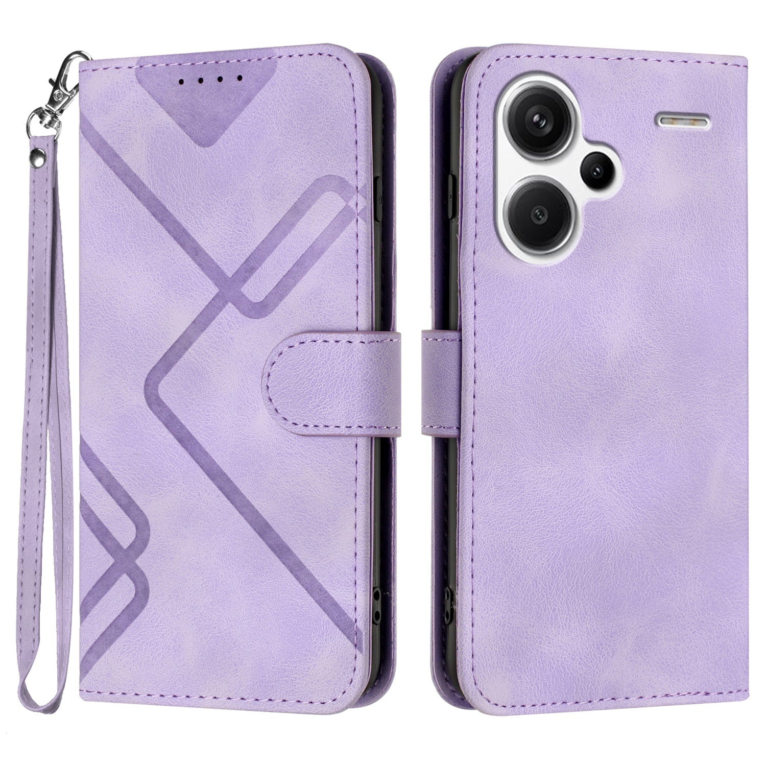 YX0040 For Xiaomi Redmi Note 13 Pro+ 5G Case PU Leather Anti-drop Flip Stand Phone Cover