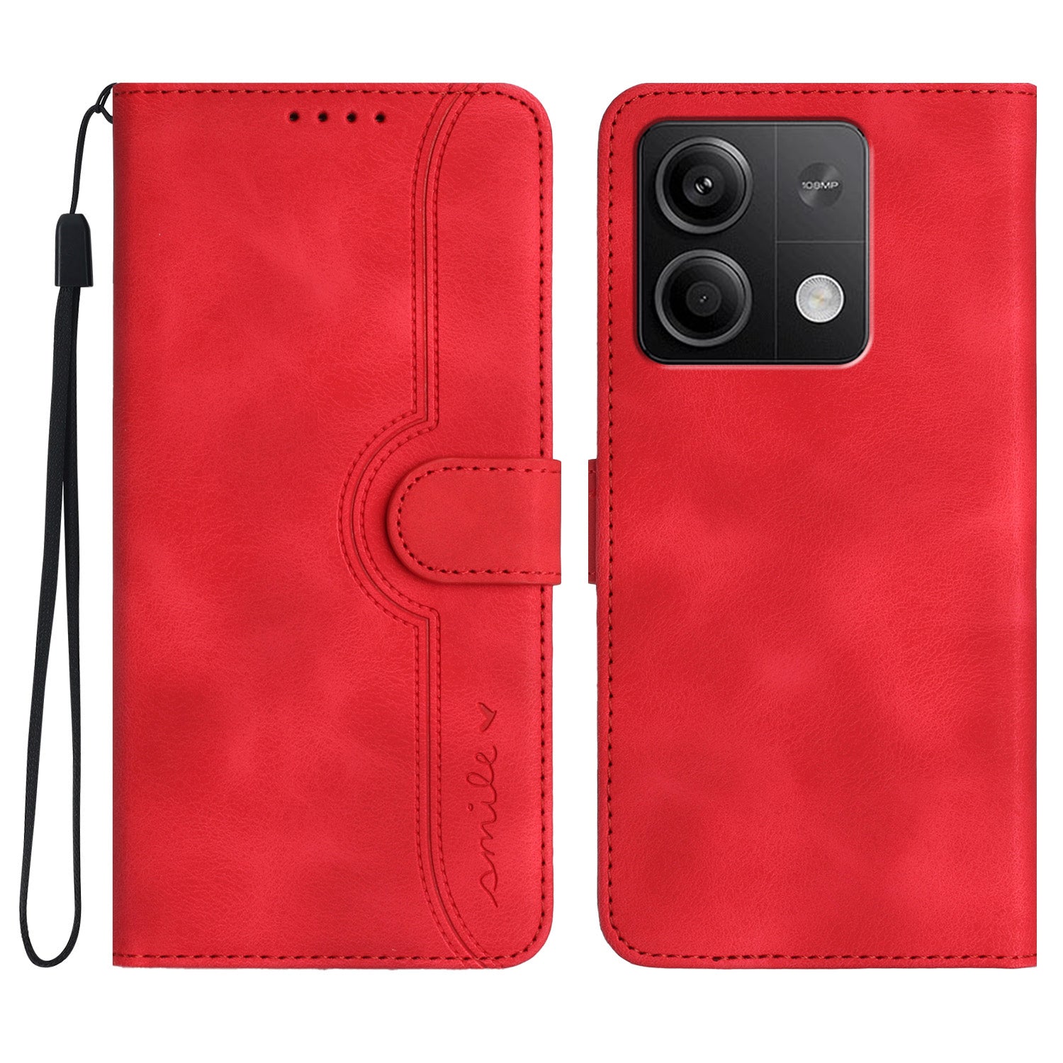 YX003 For Xiaomi Redmi Note 13 5G Leather Case Wallet Stand Full Protection Imprinted Phone Case