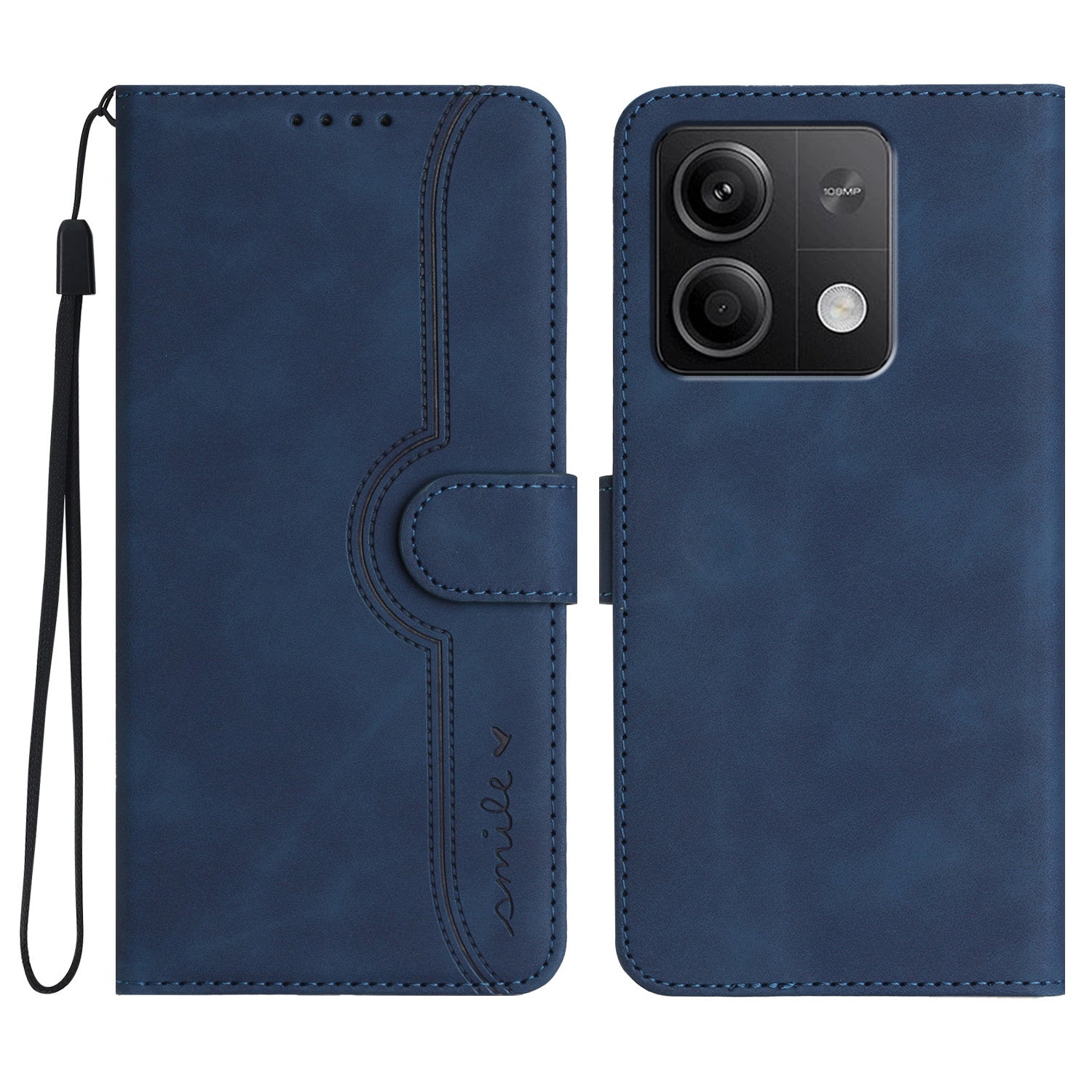 YX003 For Xiaomi Redmi Note 13 5G Leather Case Wallet Stand Full Protection Imprinted Phone Case