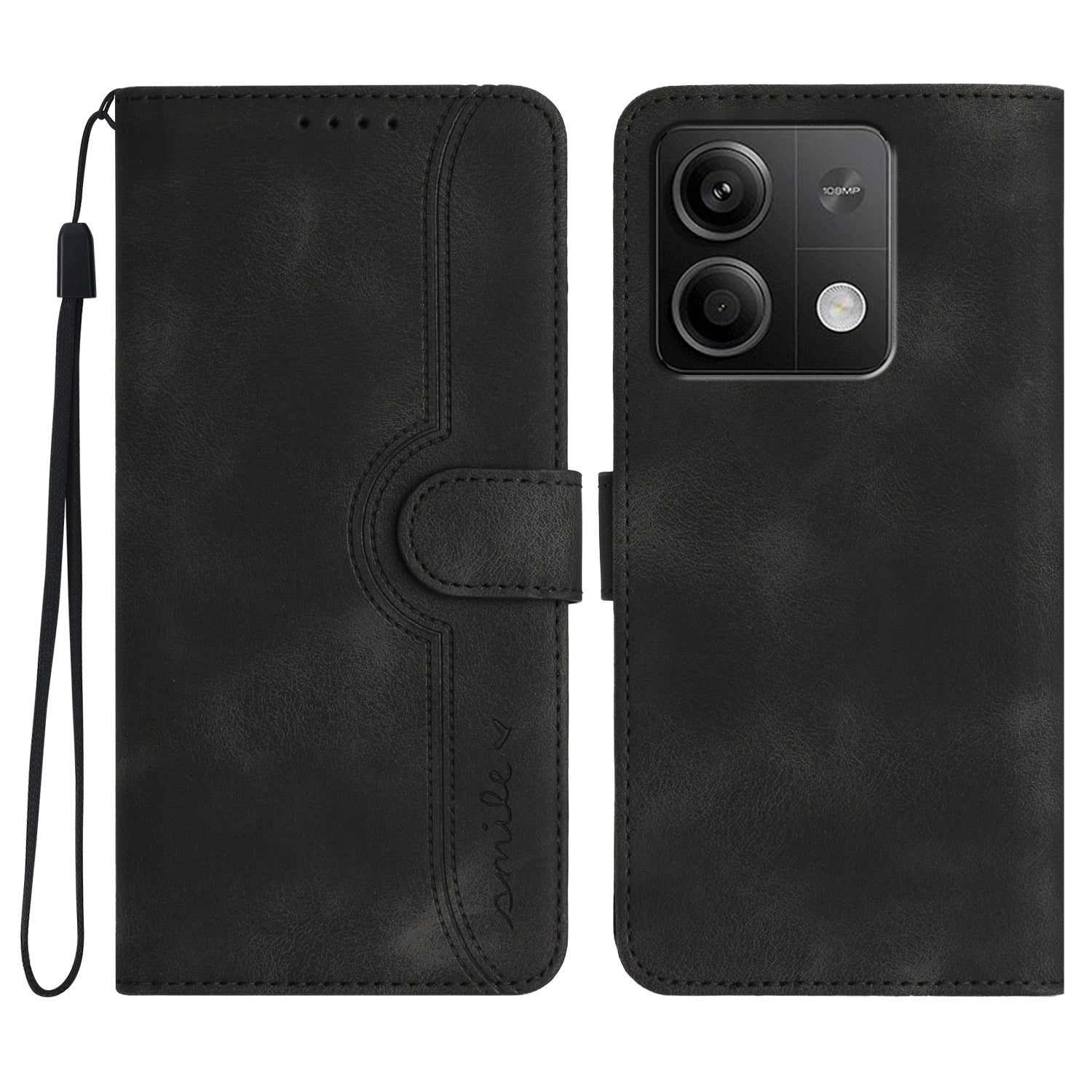 YX003 For Xiaomi Redmi Note 13 5G Leather Case Wallet Stand Full Protection Imprinted Phone Case