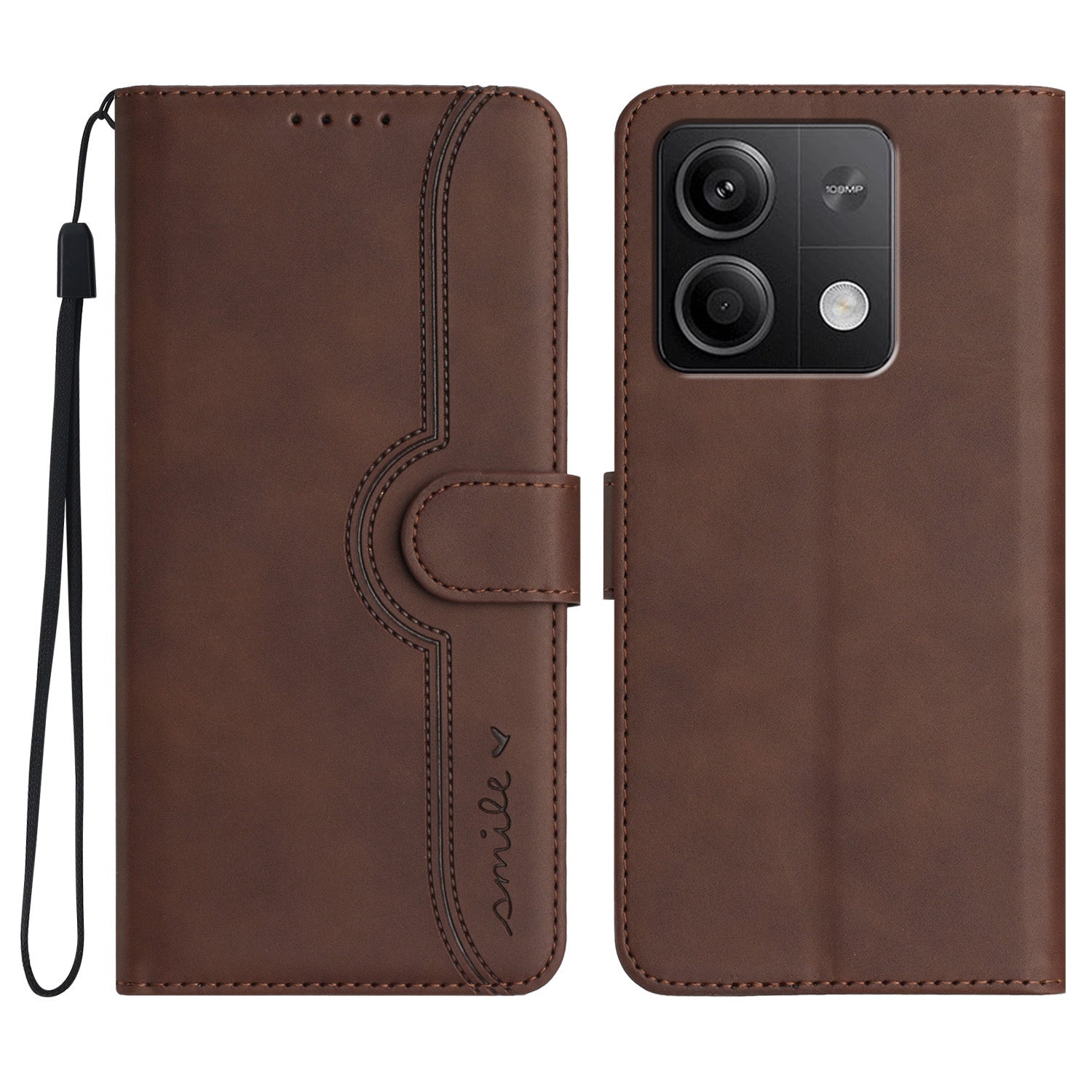 YX003 For Xiaomi Redmi Note 13 5G Leather Case Wallet Stand Full Protection Imprinted Phone Case
