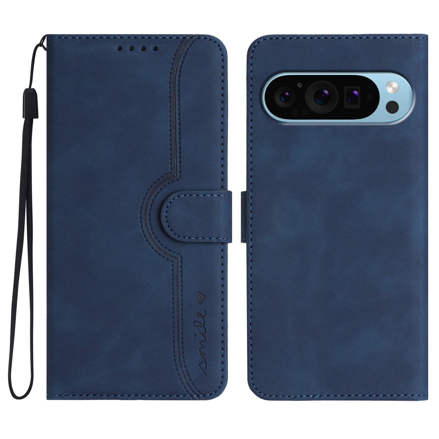 YX003 For Google Pixel 9 Pro Case Wallet Stand Imprinted Leather Phone Cover