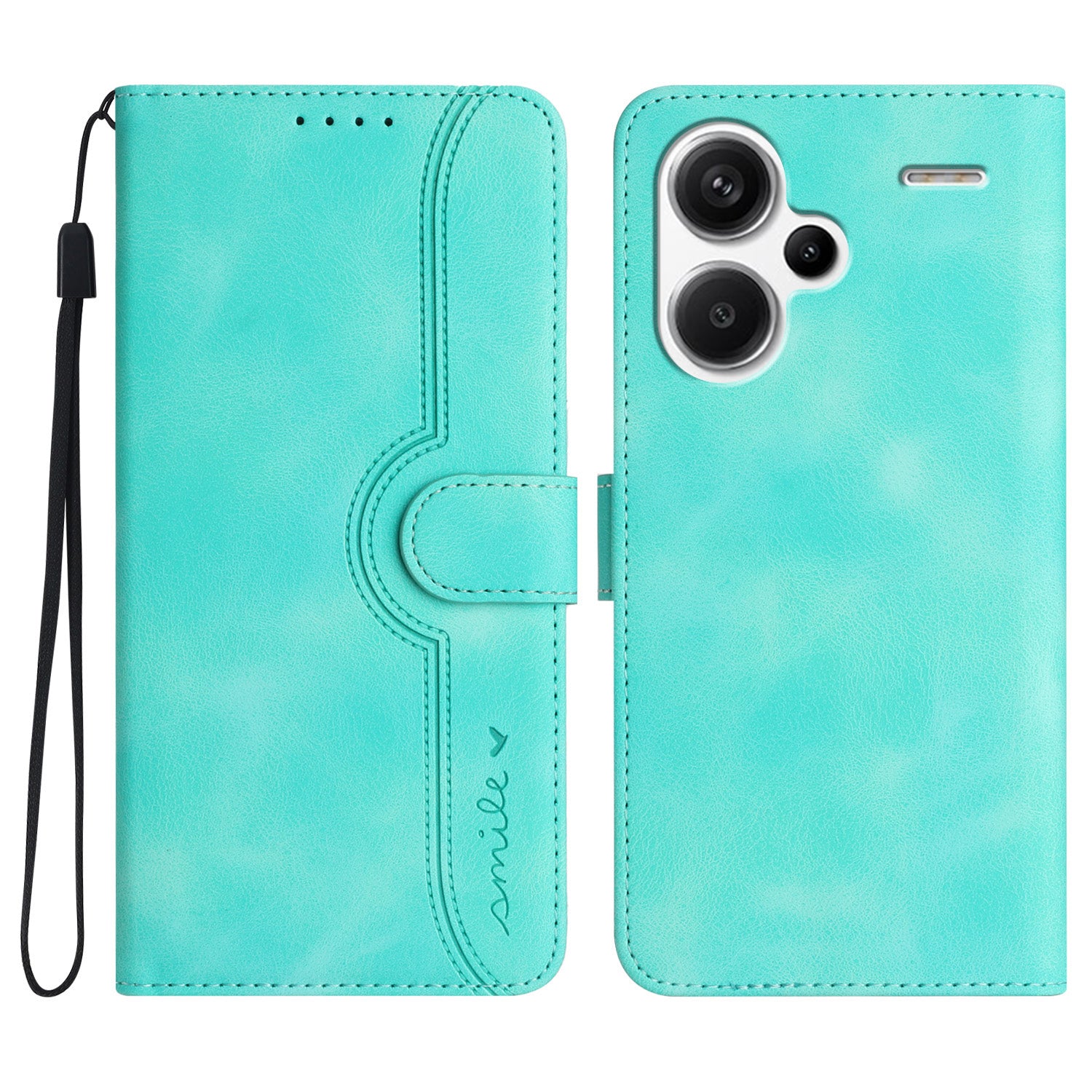 YX003 For Xiaomi Redmi Note 13 Pro+ 5G Leather Case Wallet Stand Shockproof Imprinted Phone Shell