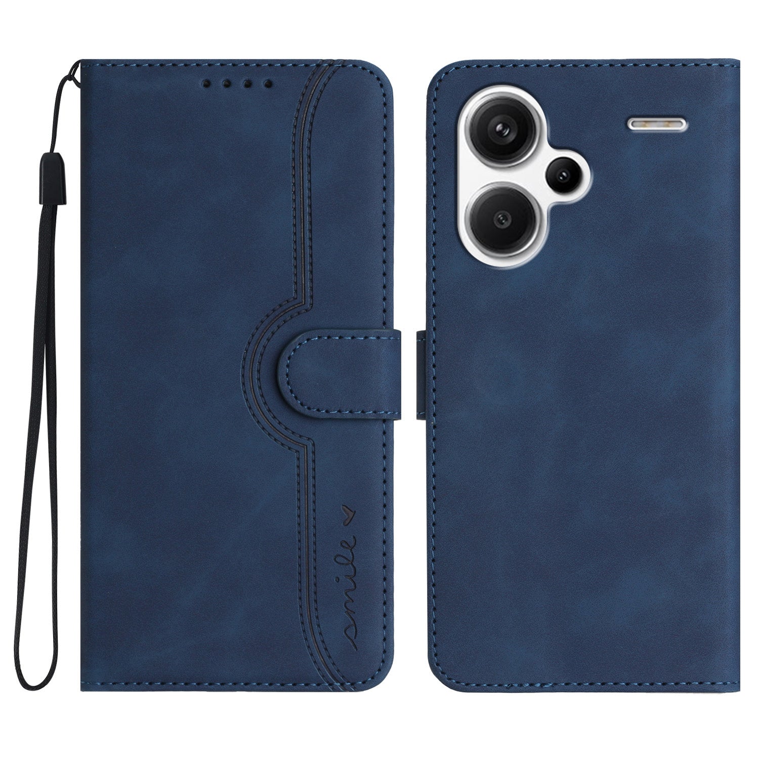 YX003 For Xiaomi Redmi Note 13 Pro+ 5G Leather Case Wallet Stand Shockproof Imprinted Phone Shell
