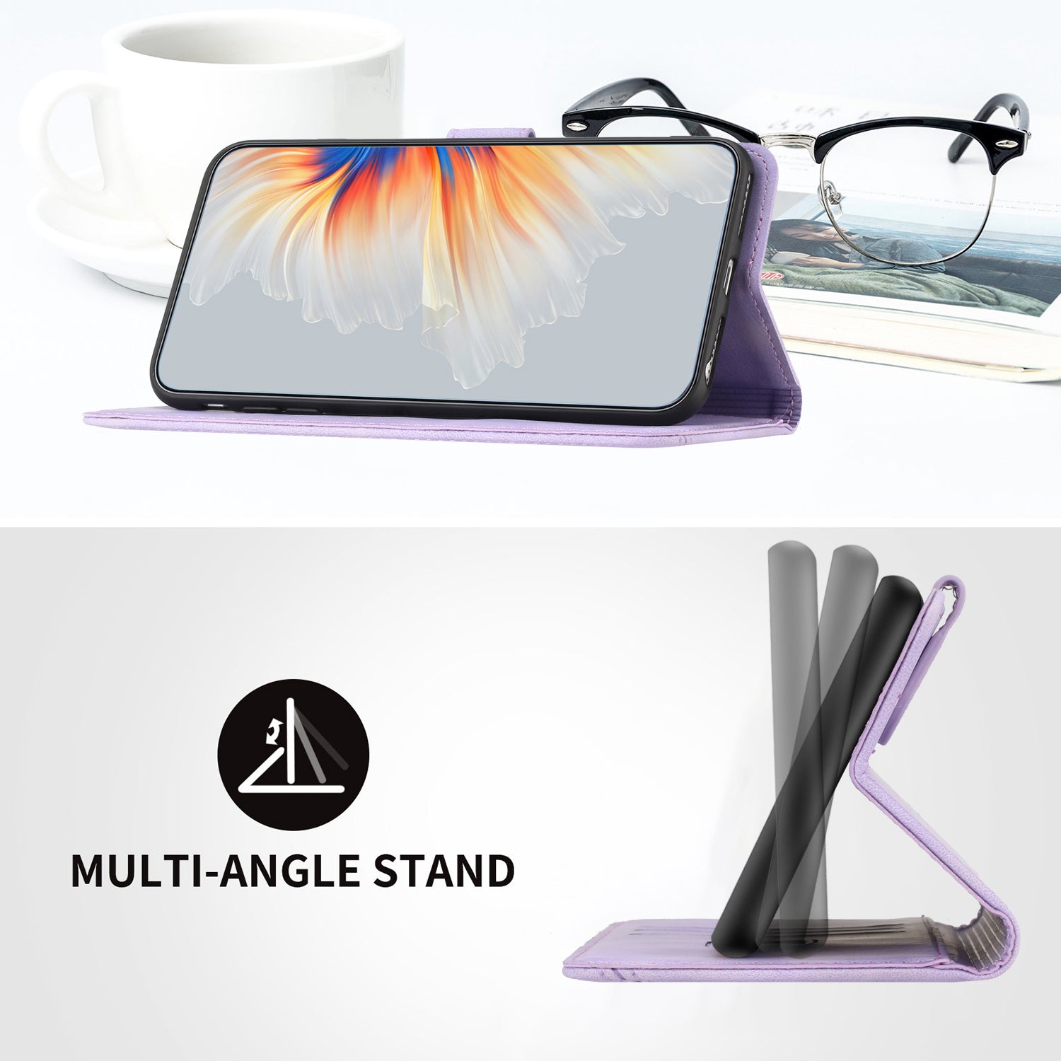YX003 For Xiaomi Redmi Note 13 Pro 4G / Poco M6 Pro 4G Wallet Case Imprinted Leather Phone Cover with Stand