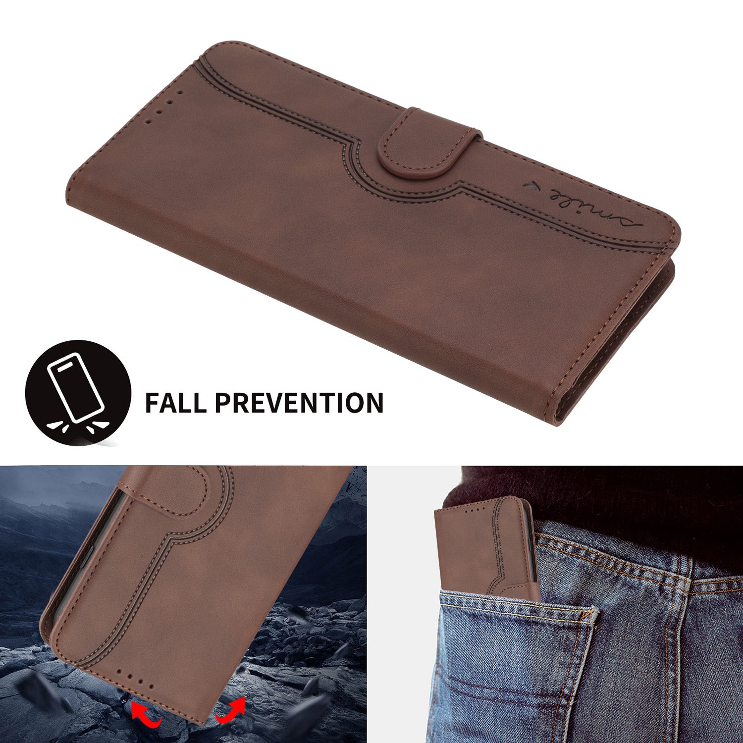 YX003 For Samsung Galaxy S23 FE Wallet Phone Case Stand Imprinted Leather Flip Cover