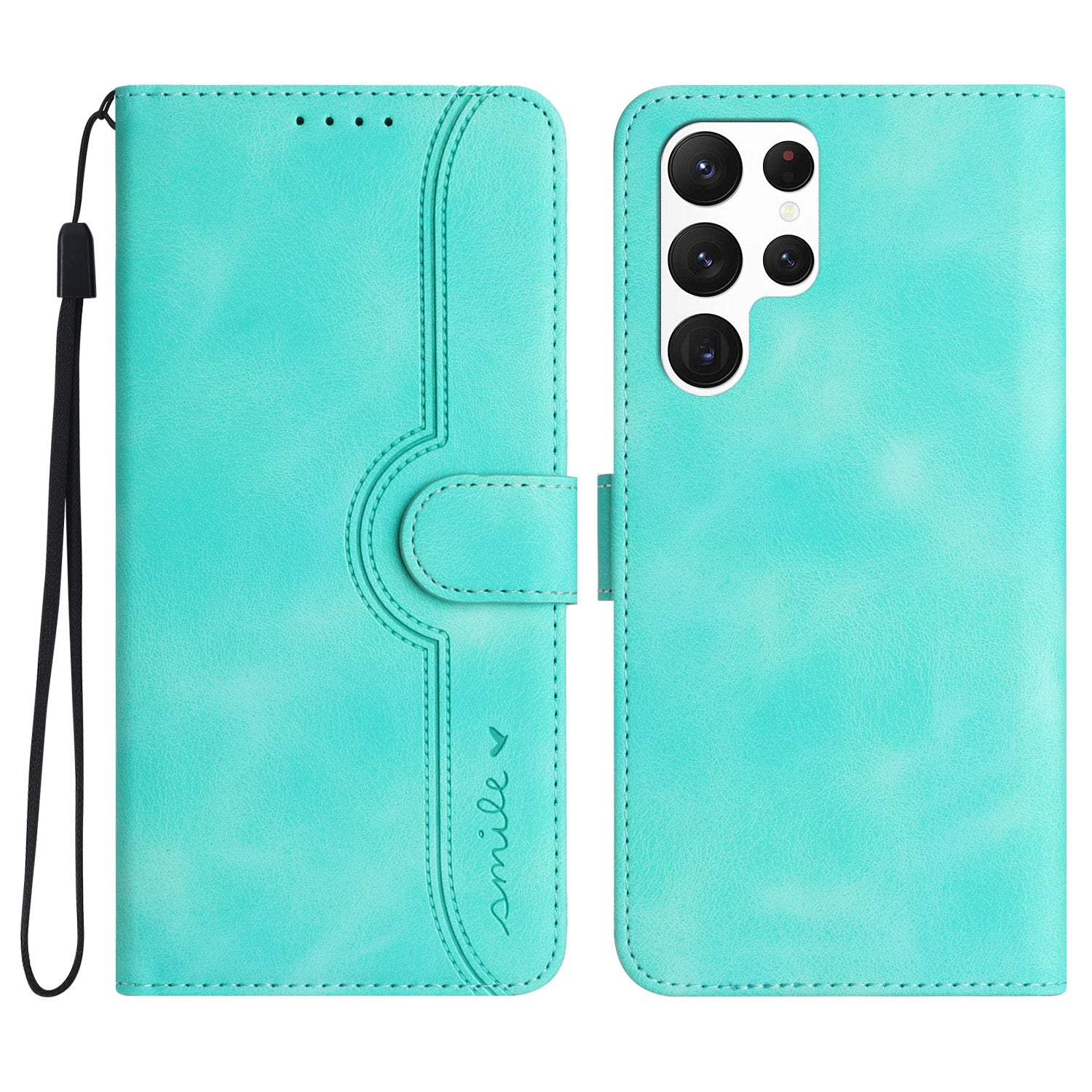 YX003 For Samsung Galaxy S24 Ultra Stand Case Anti-Drop Imprinted Leather Wallet Phone Cover