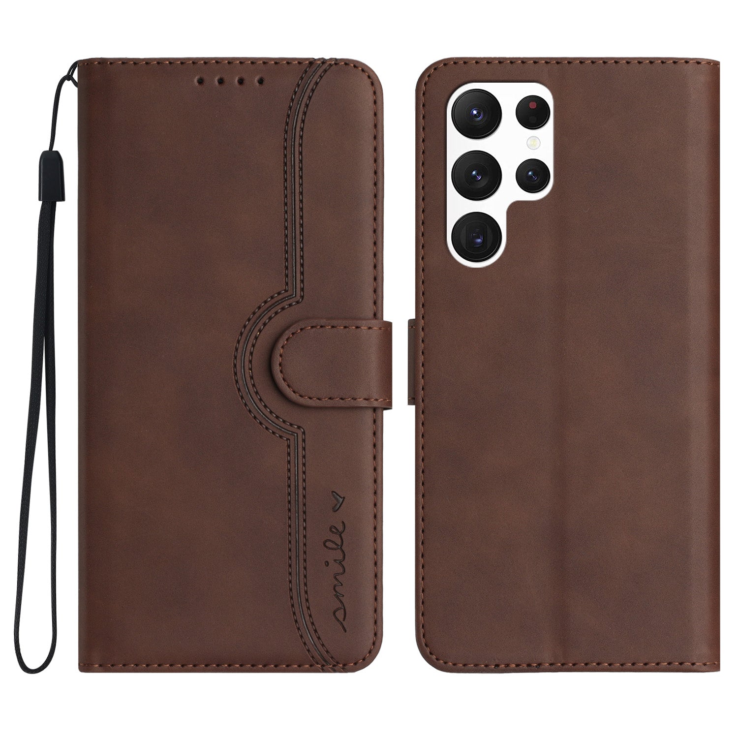 YX003 For Samsung Galaxy S24 Ultra Stand Case Anti-Drop Imprinted Leather Wallet Phone Cover