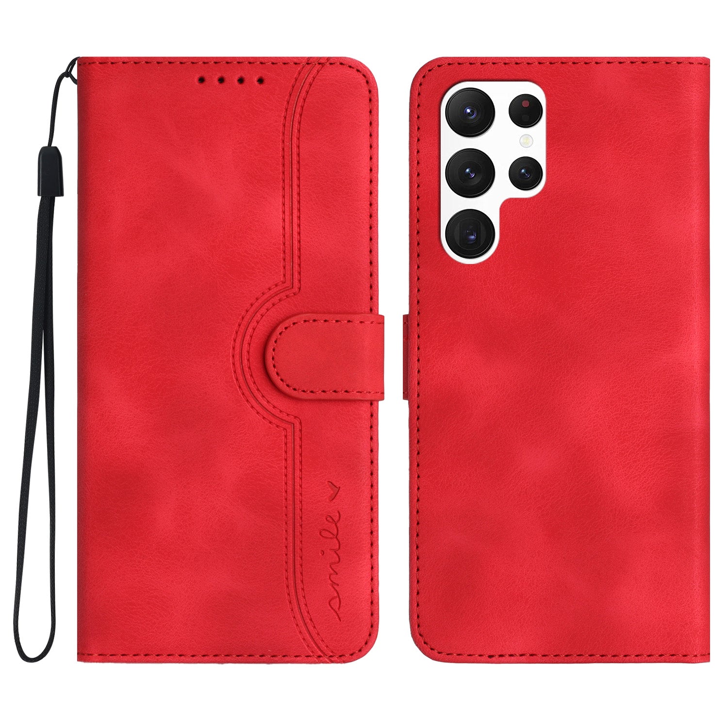 YX003 For Samsung Galaxy S24 Ultra Stand Case Anti-Drop Imprinted Leather Wallet Phone Cover