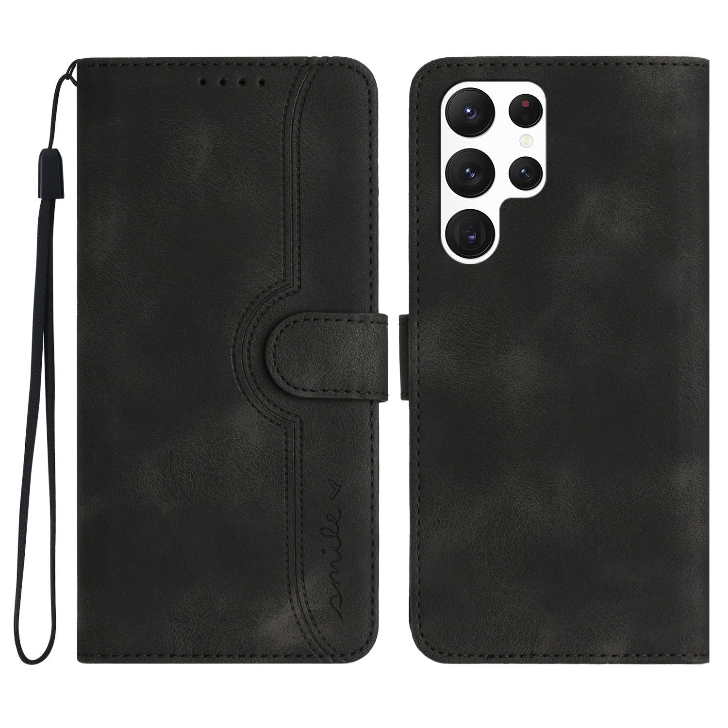 YX003 For Samsung Galaxy S24 Ultra Stand Case Anti-Drop Imprinted Leather Wallet Phone Cover