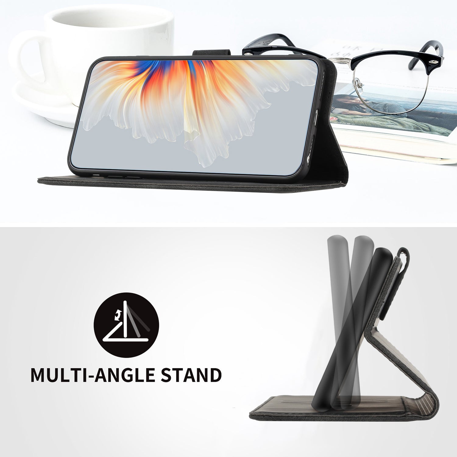 YX003 For Samsung Galaxy S24+ Leather Case Anti-Scratch Wallet Stand Phone Cover