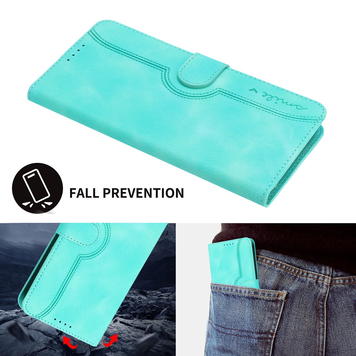 YX003 For Google Pixel 9 Stand Case Scratch-Proof Imprinted Leather Wallet Phone Cover