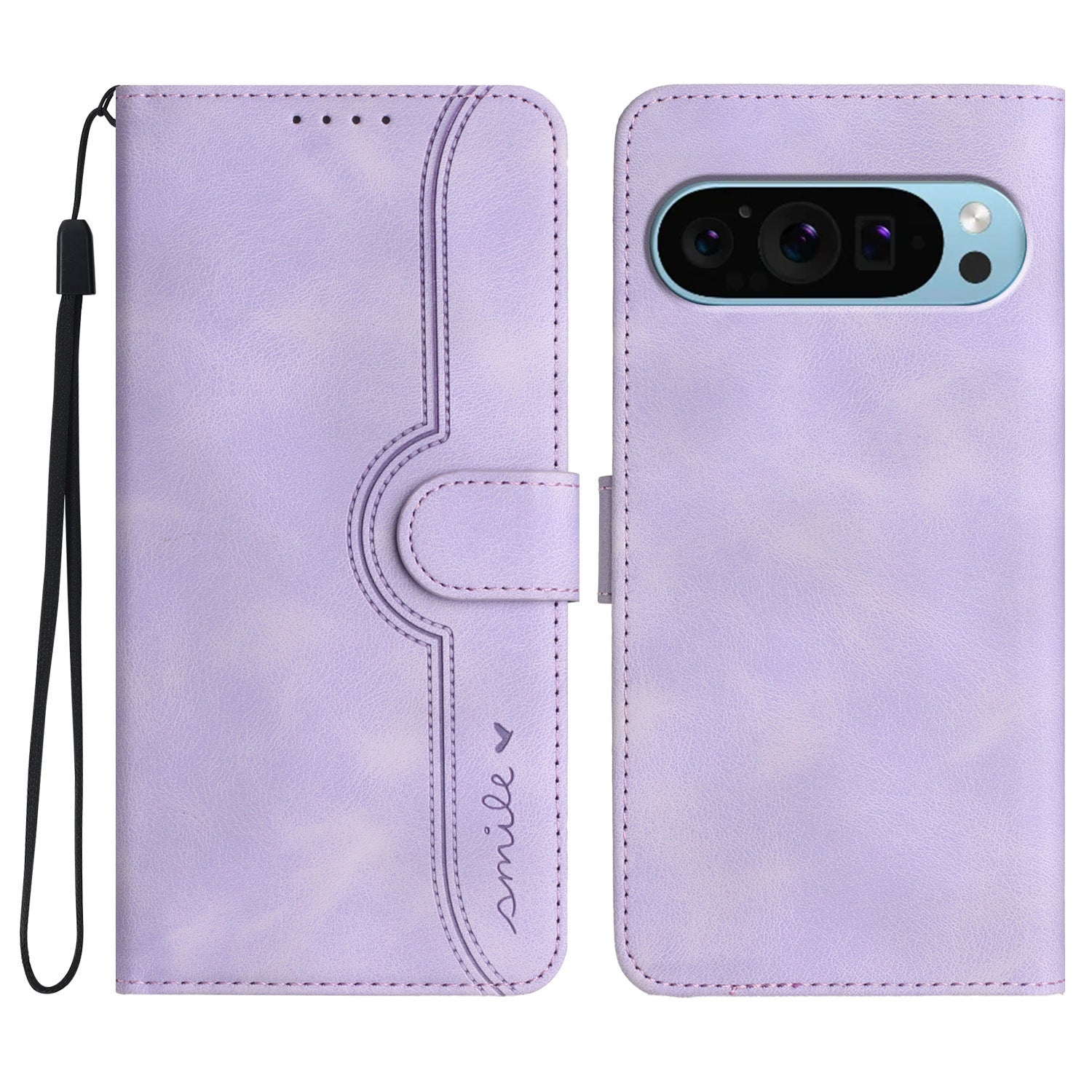 YX003 For Google Pixel 9 Stand Case Scratch-Proof Imprinted Leather Wallet Phone Cover