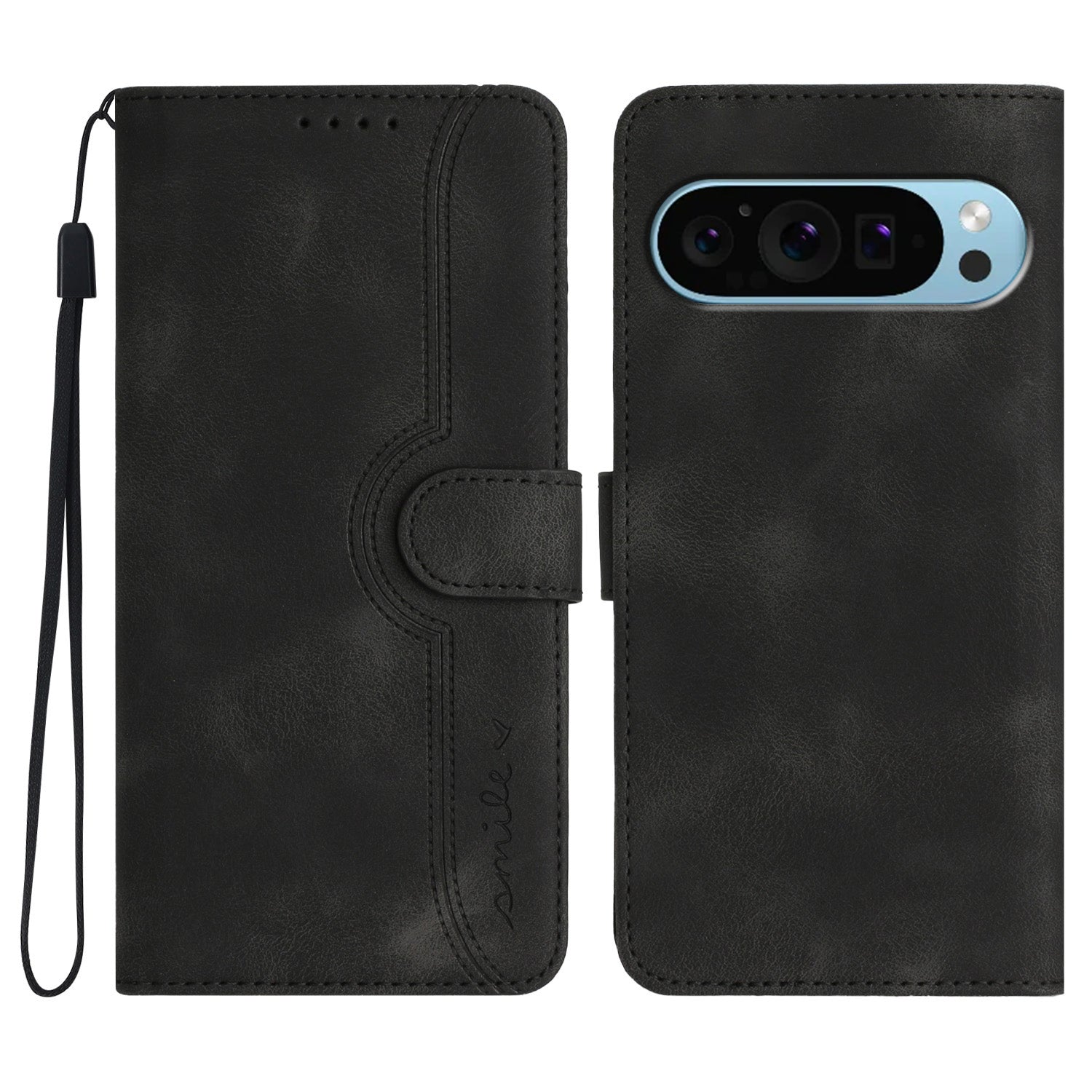 YX003 For Google Pixel 9 Stand Case Scratch-Proof Imprinted Leather Wallet Phone Cover