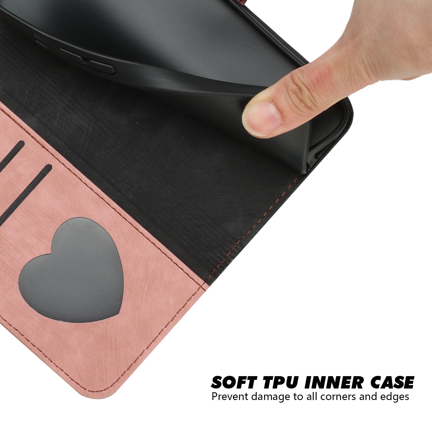 YX0020 For Samsung Galaxy S24 Case PU Leather Wallet Card Slots Phone Cover Double Magnetic Clasp
