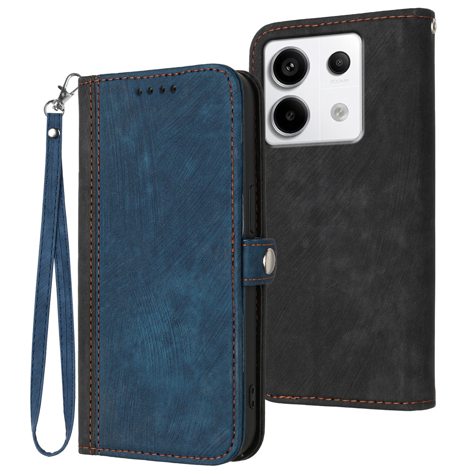 YX0020 For Xiaomi Redmi Note 13 Pro 4G / Poco M6 Pro 4G Case PU Leather Double Magnetic Clasp Phone Cover