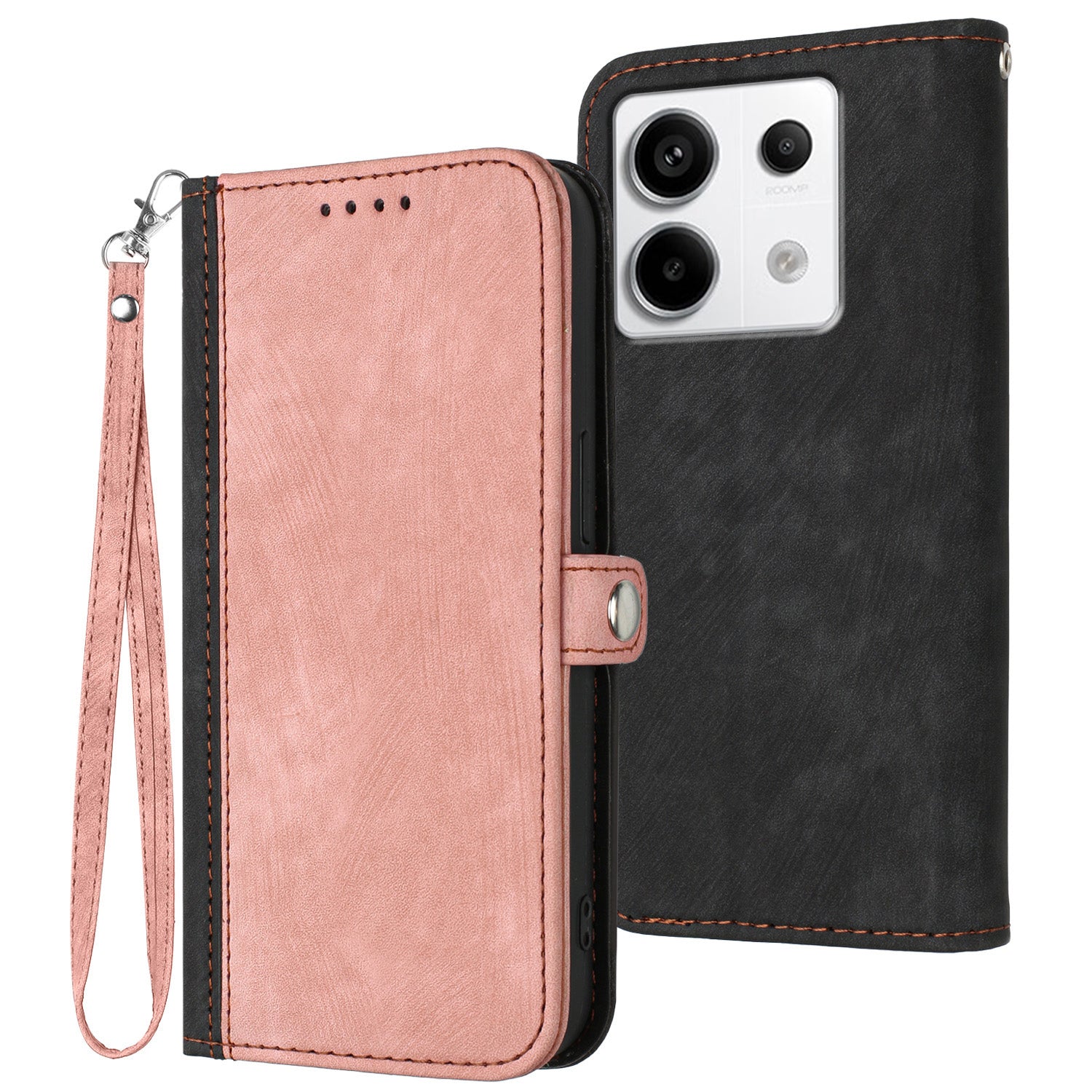 YX0020 For Xiaomi Redmi Note 13 Pro 4G / Poco M6 Pro 4G Case PU Leather Double Magnetic Clasp Phone Cover