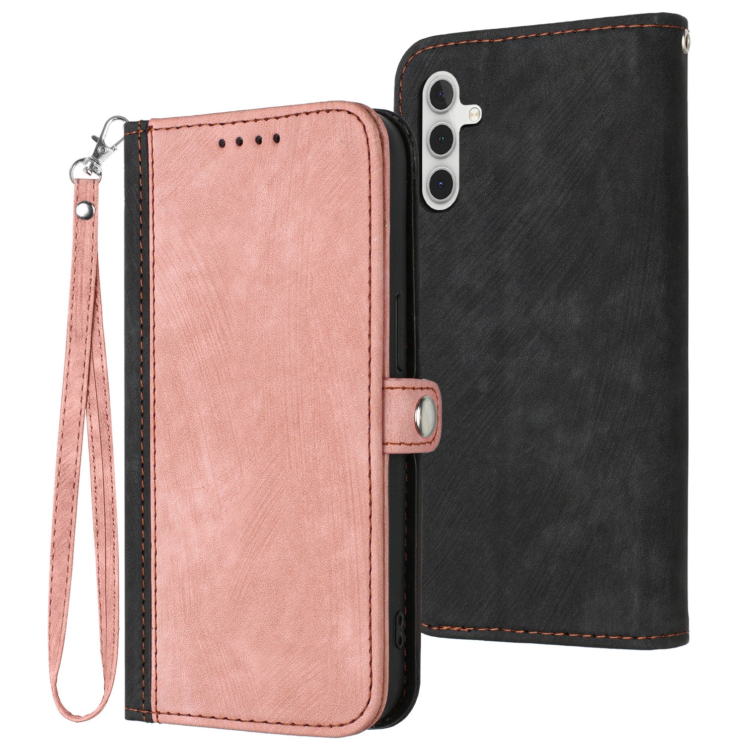 YX0020 For Samsung Galaxy S24+ Case PU Leather Wrist Strap Wallet Phone Cover