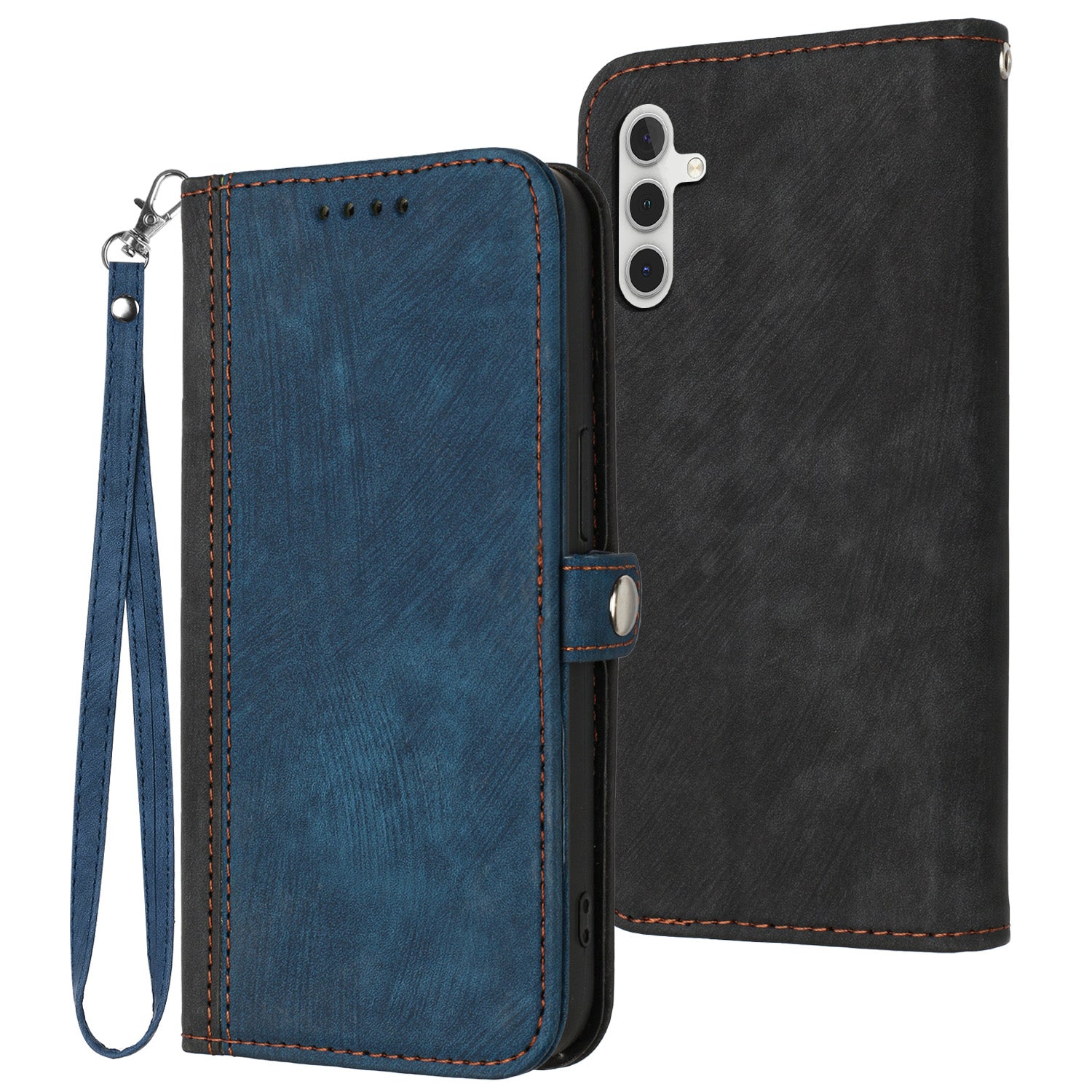 YX0020 For Samsung Galaxy S24+ Case PU Leather Wrist Strap Wallet Phone Cover