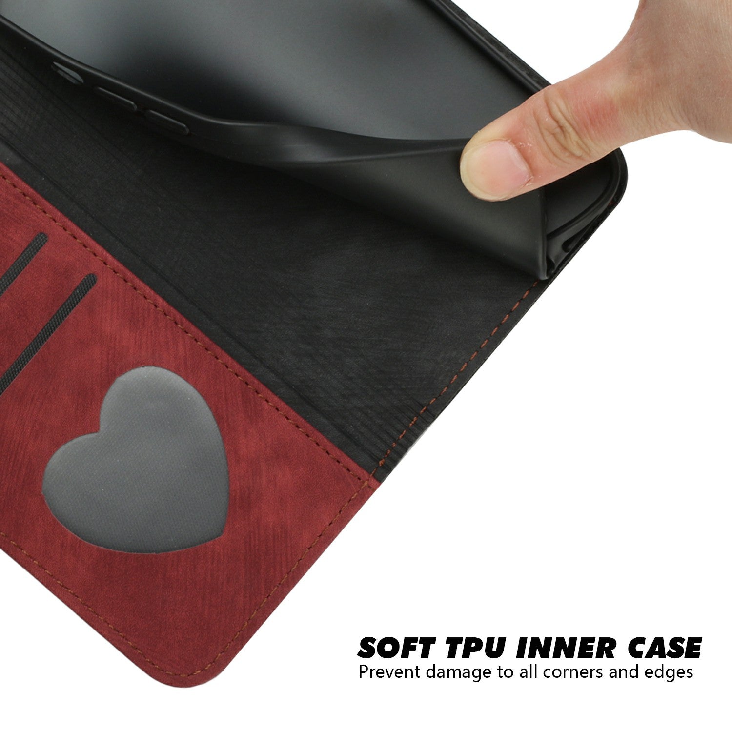 YX0020 For Xiaomi Redmi Note 13 4G Case PU Leather Stand Card Slots Phone Cover with Wrist Strap