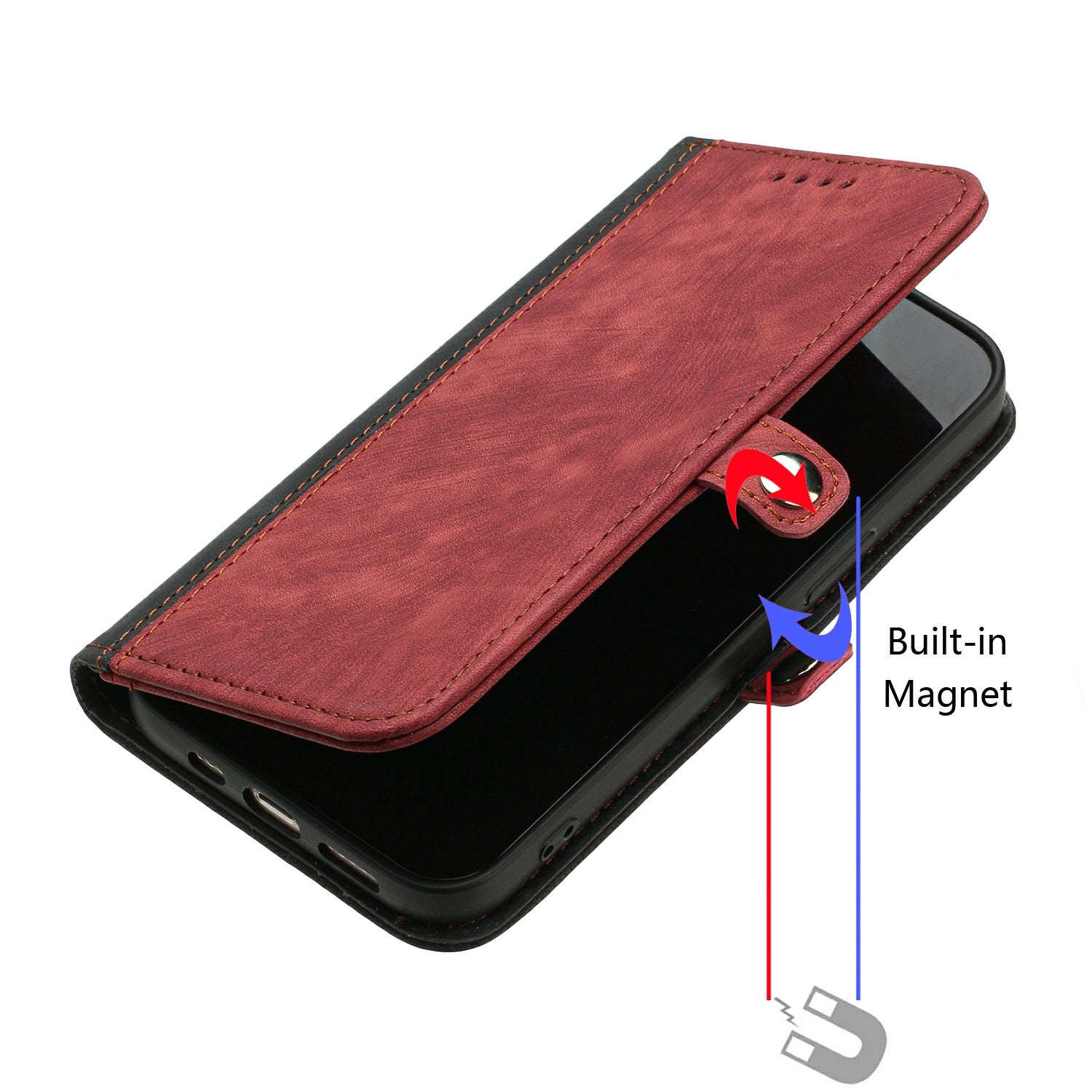 YX0020 For Xiaomi Redmi Note 13 4G Case PU Leather Stand Card Slots Phone Cover with Wrist Strap