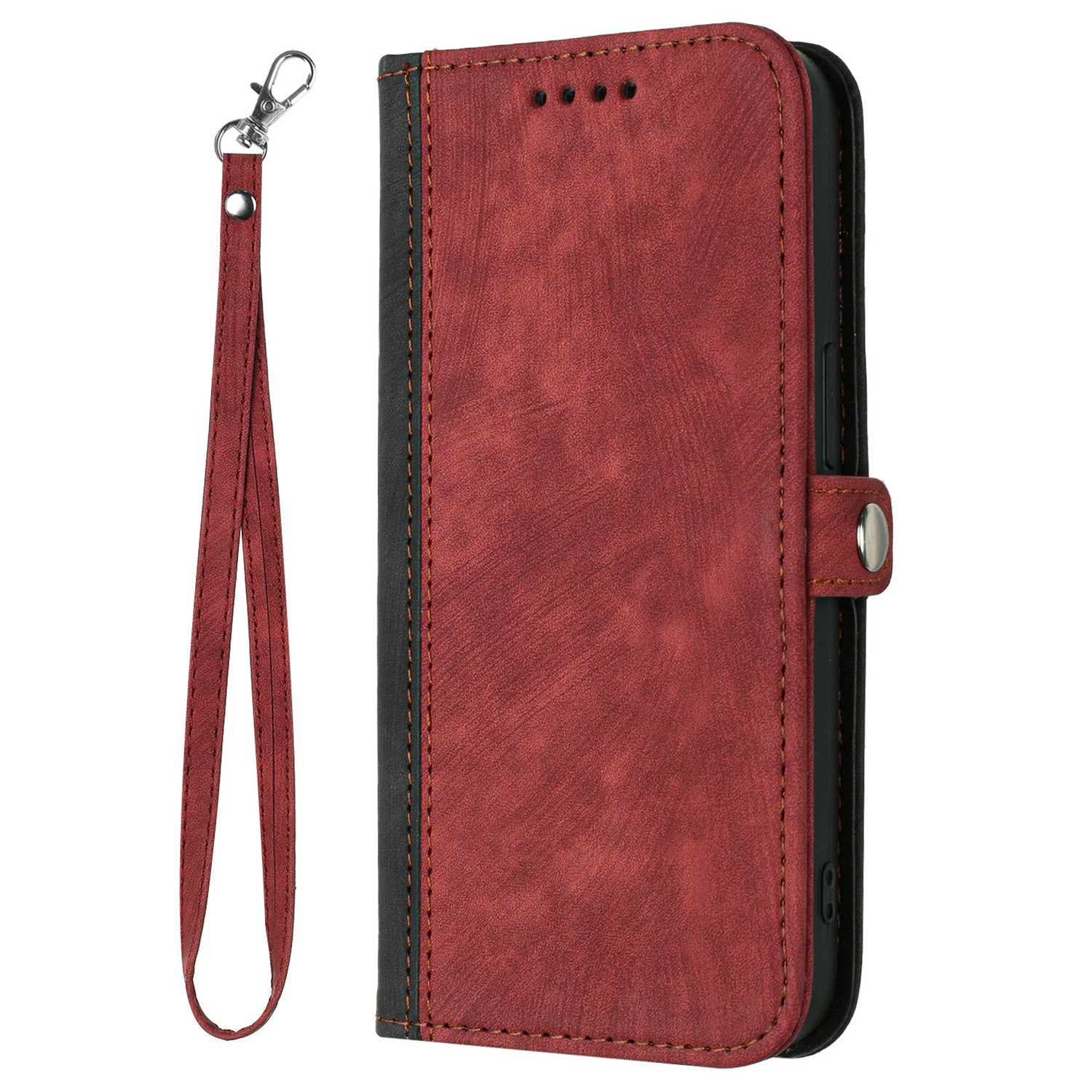 YX0020 For Xiaomi Redmi Note 13 4G Case PU Leather Stand Card Slots Phone Cover with Wrist Strap