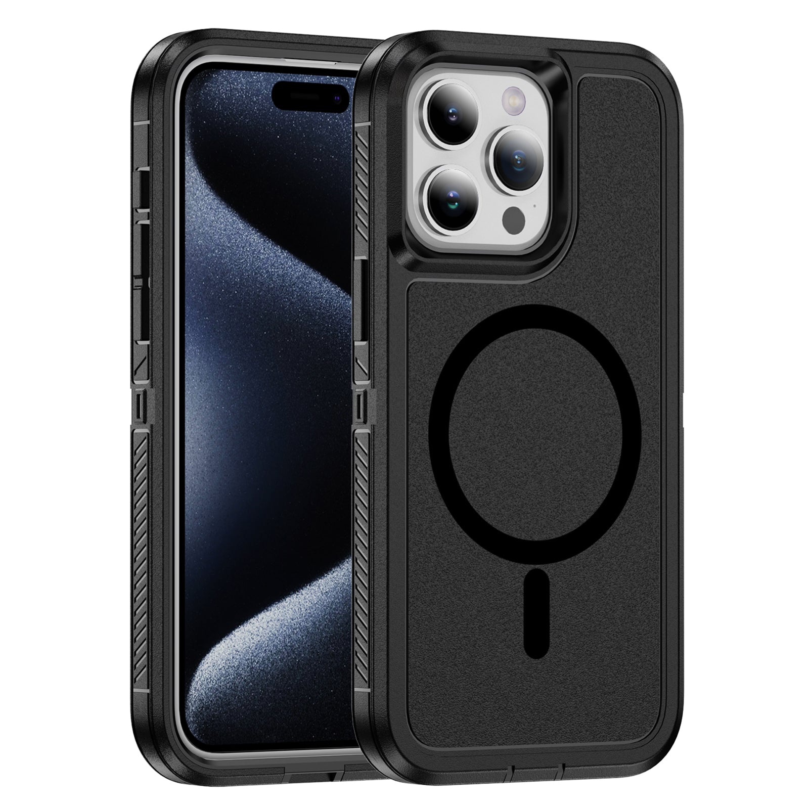 For iPhone 14 Pro Max Case Matte TPU+PC Back Phone Shell Compatible with MagSafe
