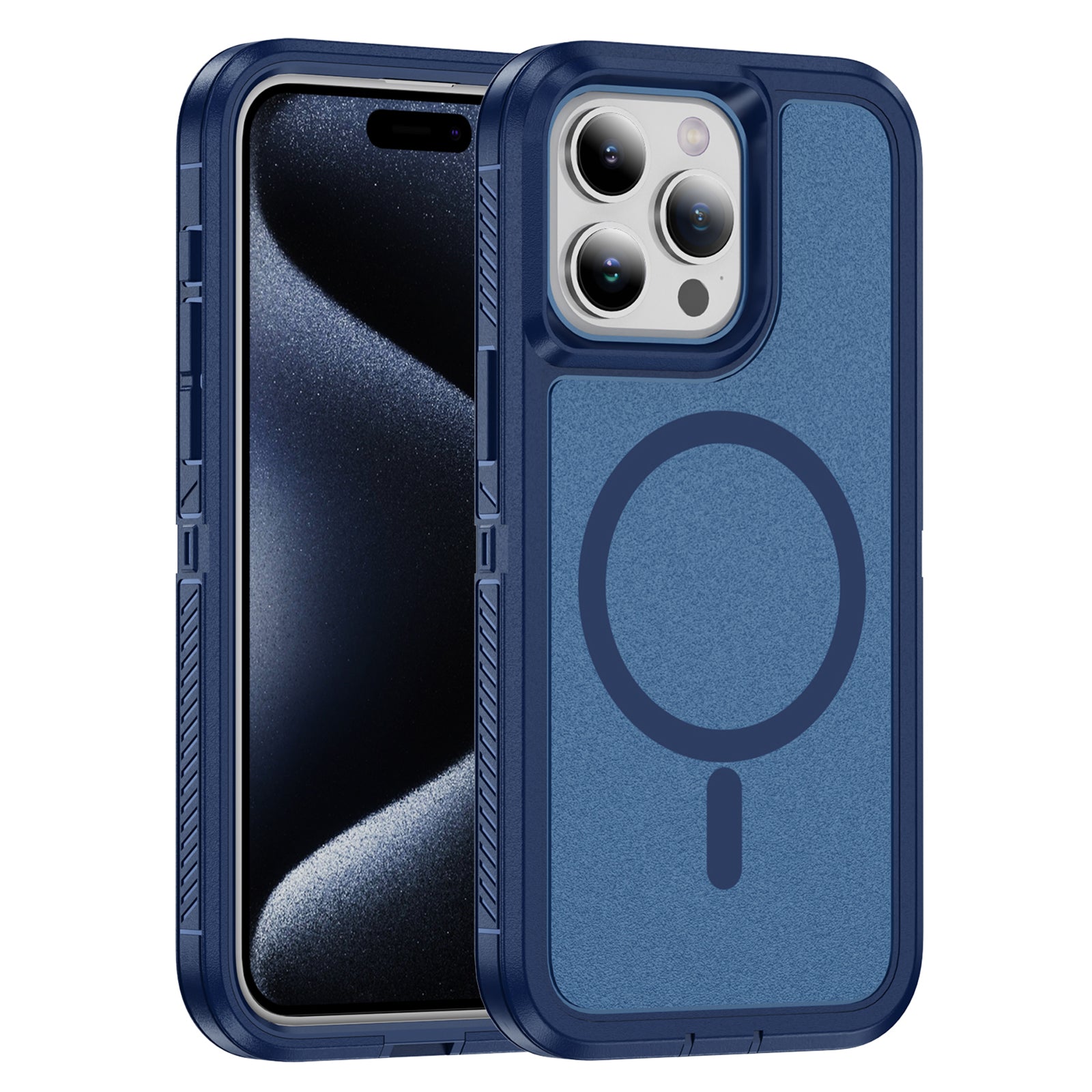 For iPhone 14 Pro Max Case Matte TPU+PC Back Phone Shell Compatible with MagSafe