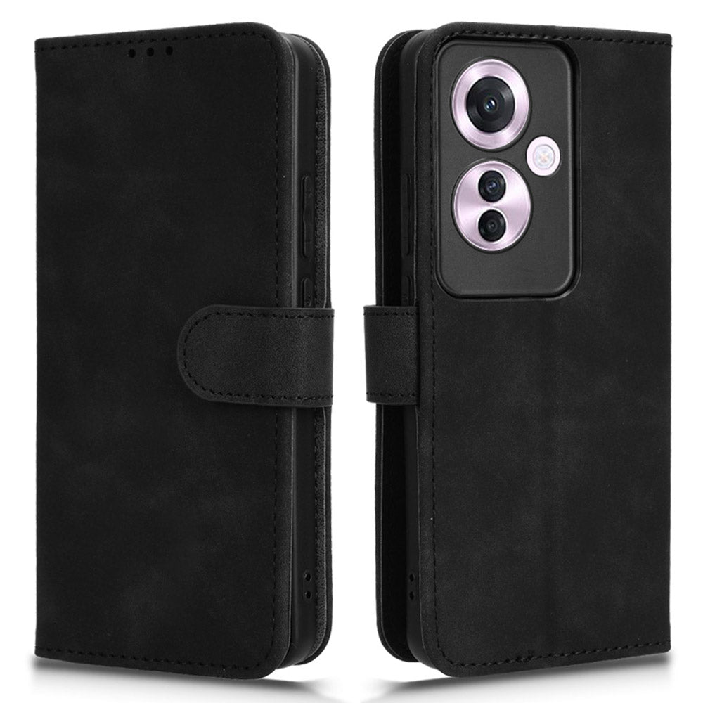 For Oppo Reno11 F 5G Wallet Case PU Leather Folding Stand Cell Phone Cover