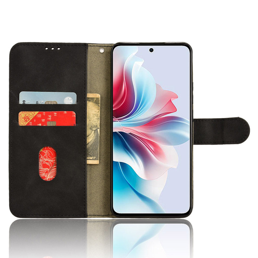 For Oppo Reno11 F 5G Wallet Case PU Leather Folding Stand Cell Phone Cover