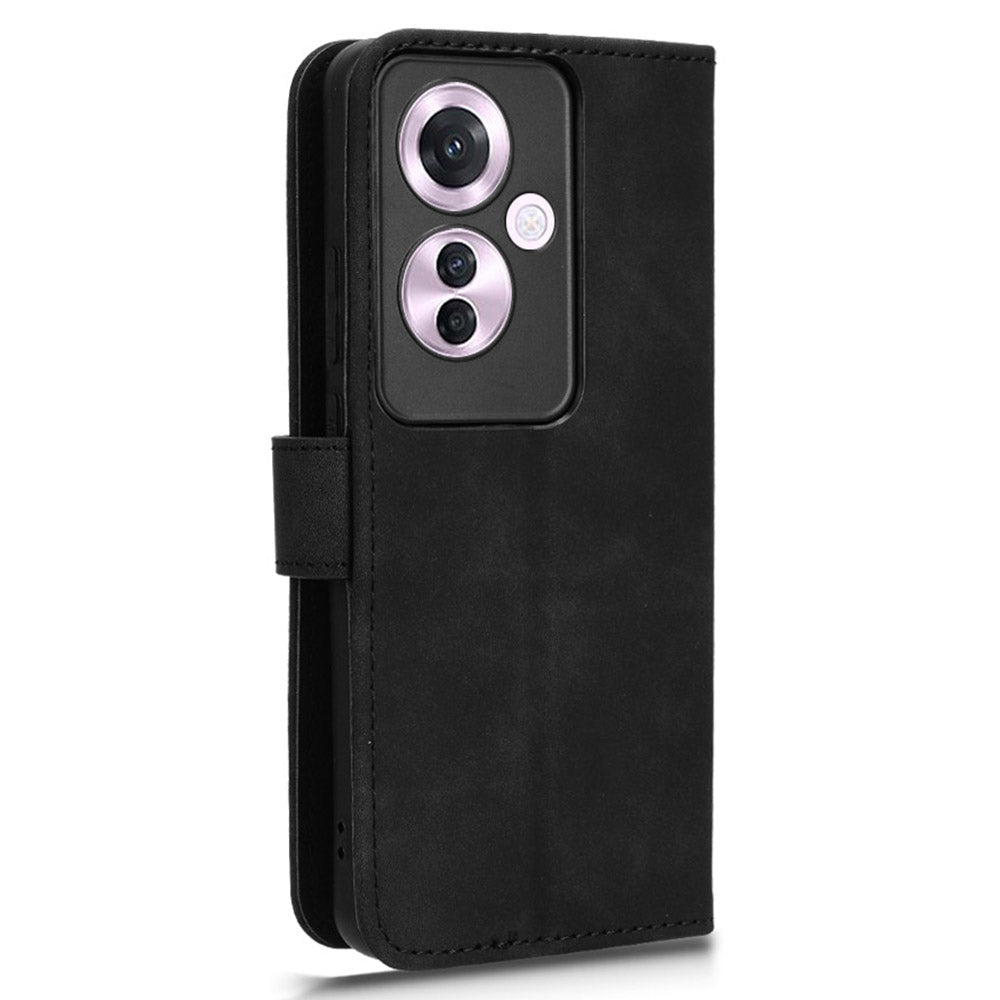 For Oppo Reno11 F 5G Wallet Case PU Leather Folding Stand Cell Phone Cover