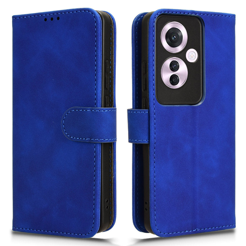 For Oppo Reno11 F 5G Wallet Case PU Leather Folding Stand Cell Phone Cover
