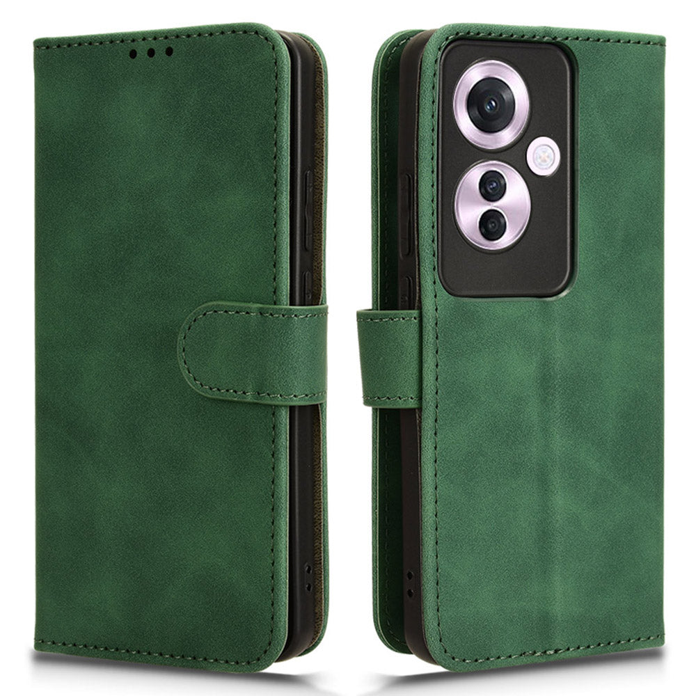 For Oppo Reno11 F 5G Wallet Case PU Leather Folding Stand Cell Phone Cover