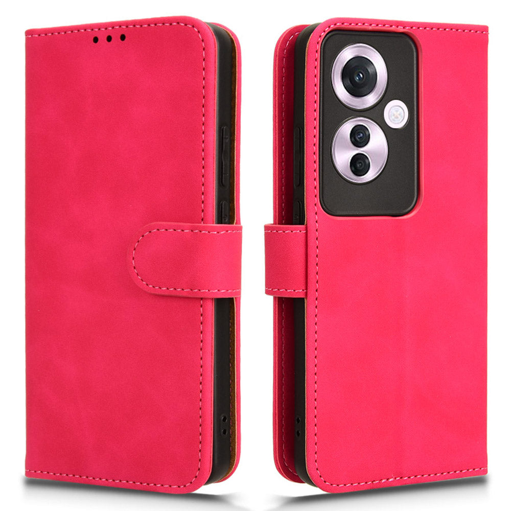 For Oppo Reno11 F 5G Wallet Case PU Leather Folding Stand Cell Phone Cover