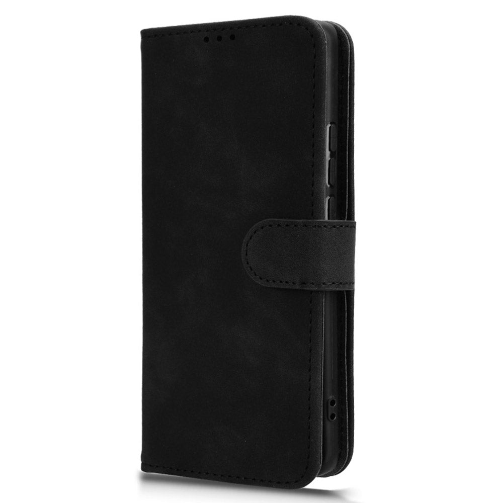 For vivo X100 5G Leather Case Skin-touch Flip Stand Wallet Protective Cover