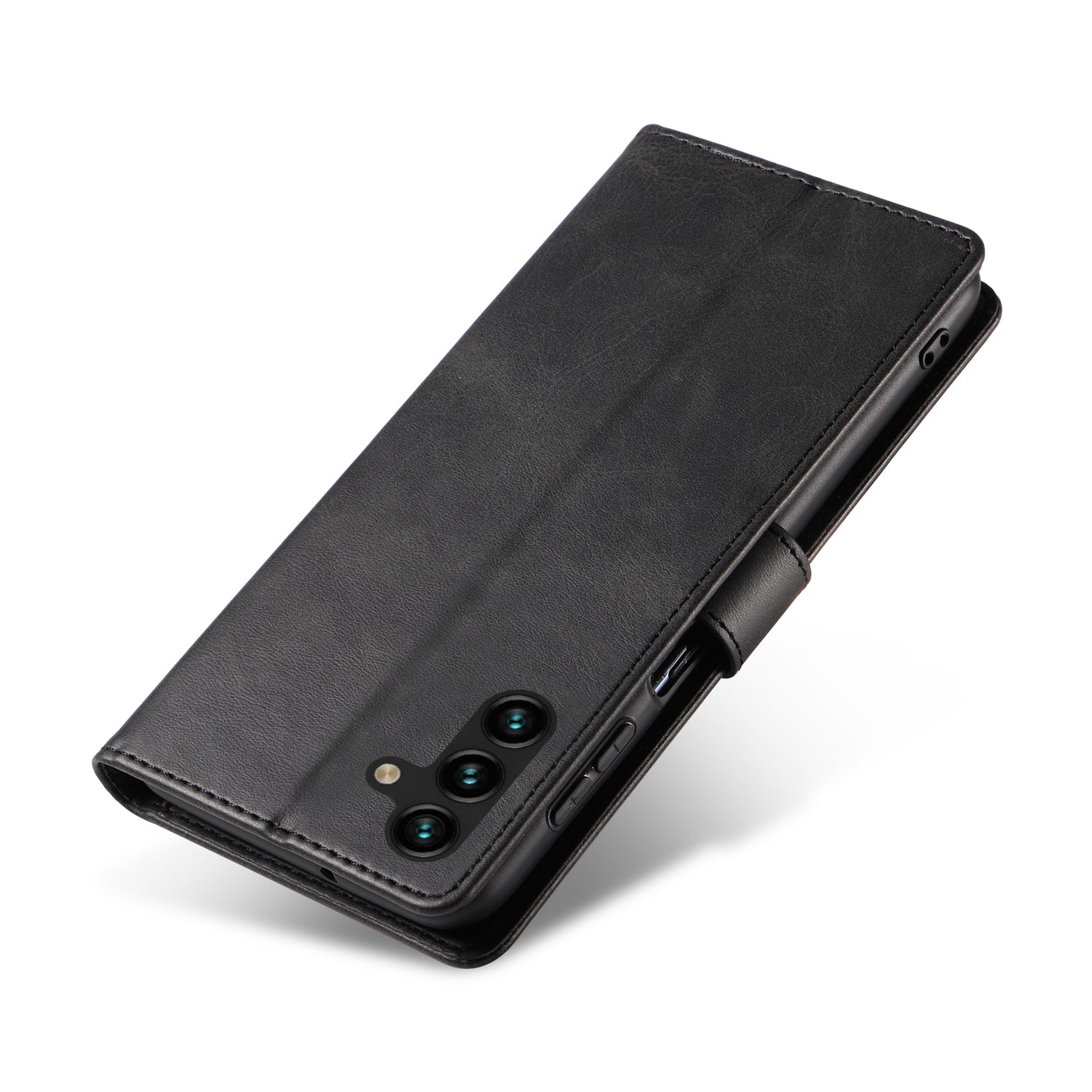 For Samsung Galaxy A25 5G (Global) (161.0 x 76.5 x 8.3mm) Case Leather Card Slots Phone Cover with  Calf Texture