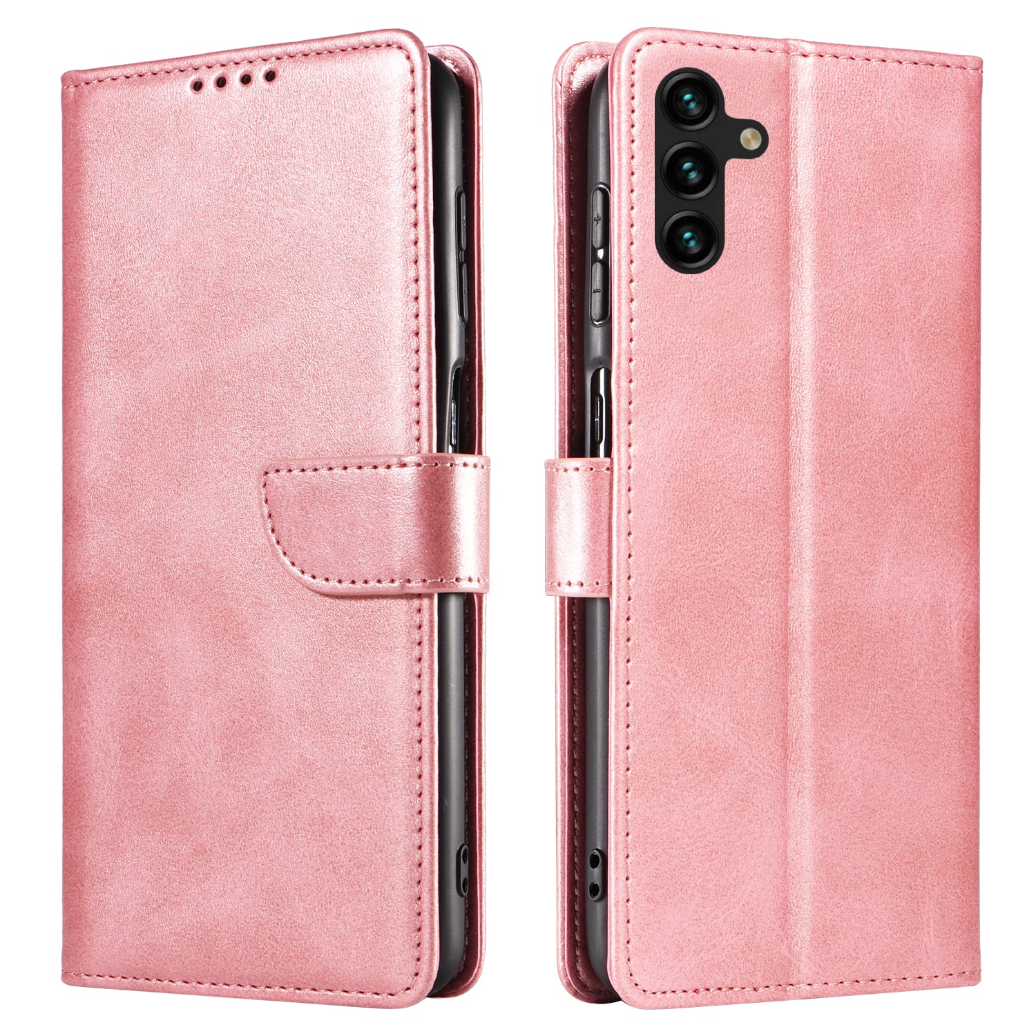 For Samsung Galaxy A25 5G (Global) (161.0 x 76.5 x 8.3mm) Case Leather Card Slots Phone Cover with  Calf Texture