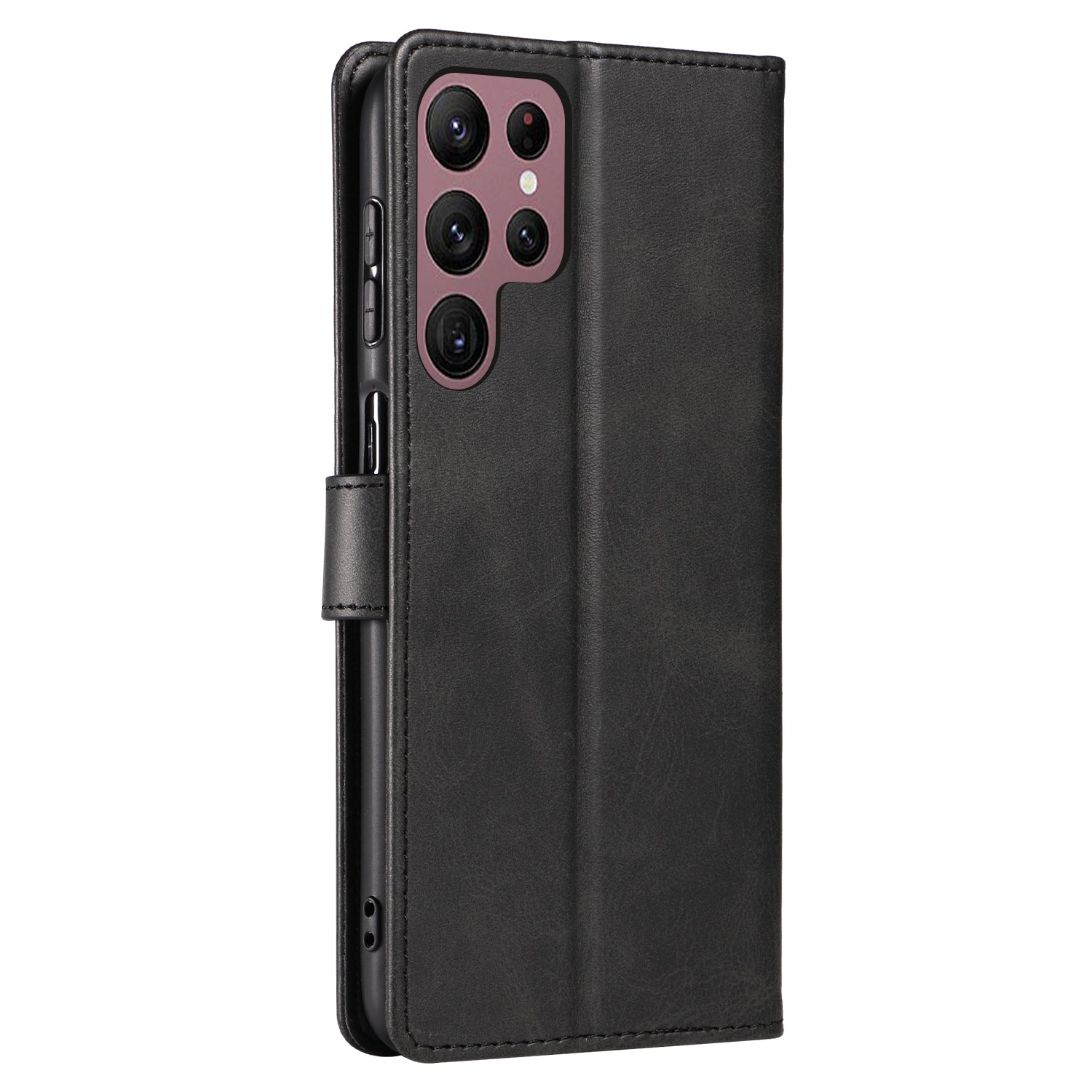 For Samsung Galaxy S24 Ultra Magnetic Phone Case Leather Stand Card Slots Cover