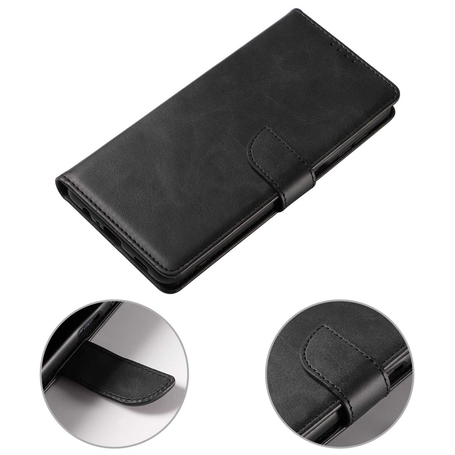 For Samsung Galaxy S23 FE Magnetic Case Leather Stand Phone Protector with Card Slots