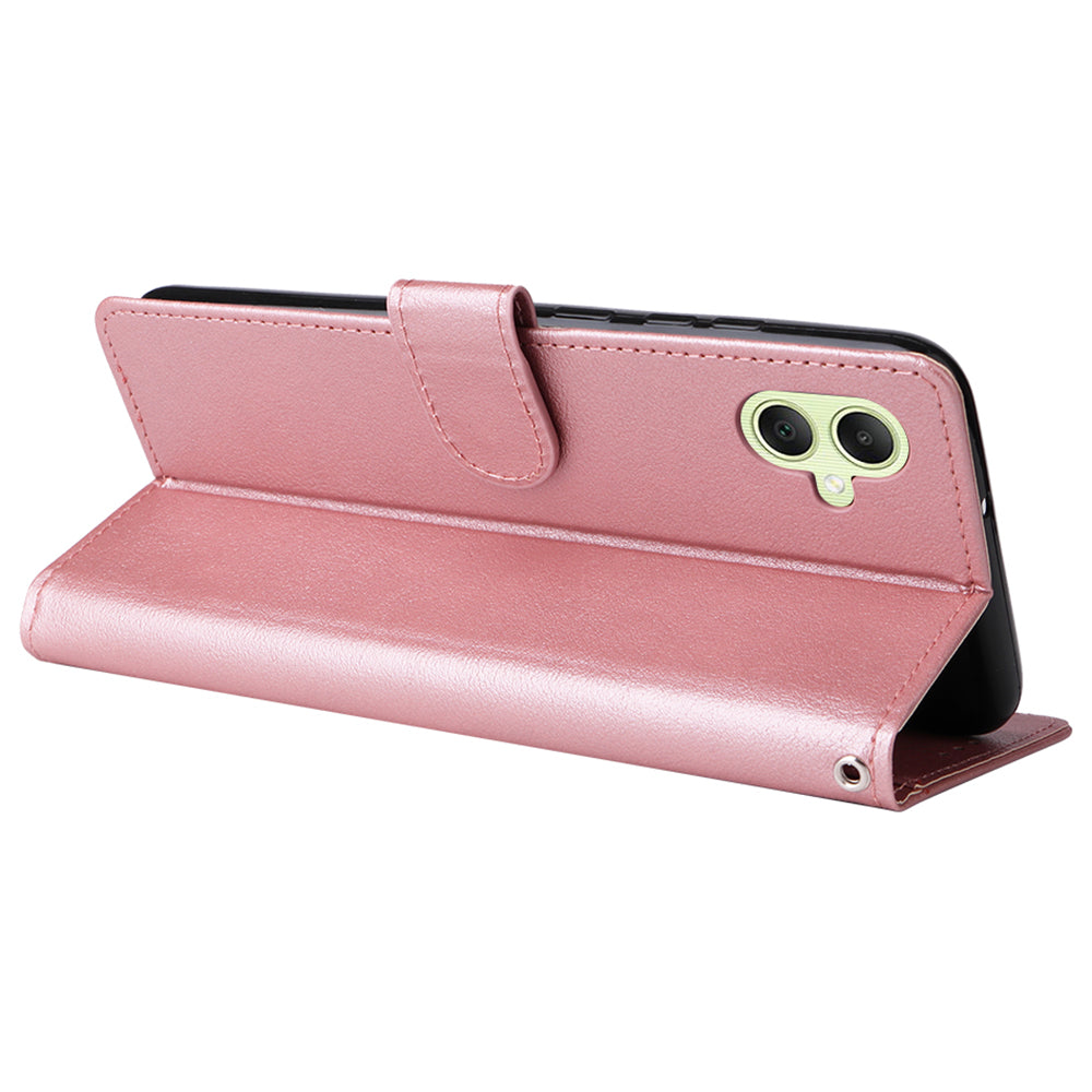 For Samsung Galaxy A05 4G Leather Case Card Slots Flip Phone Cover with Magnetic Closure