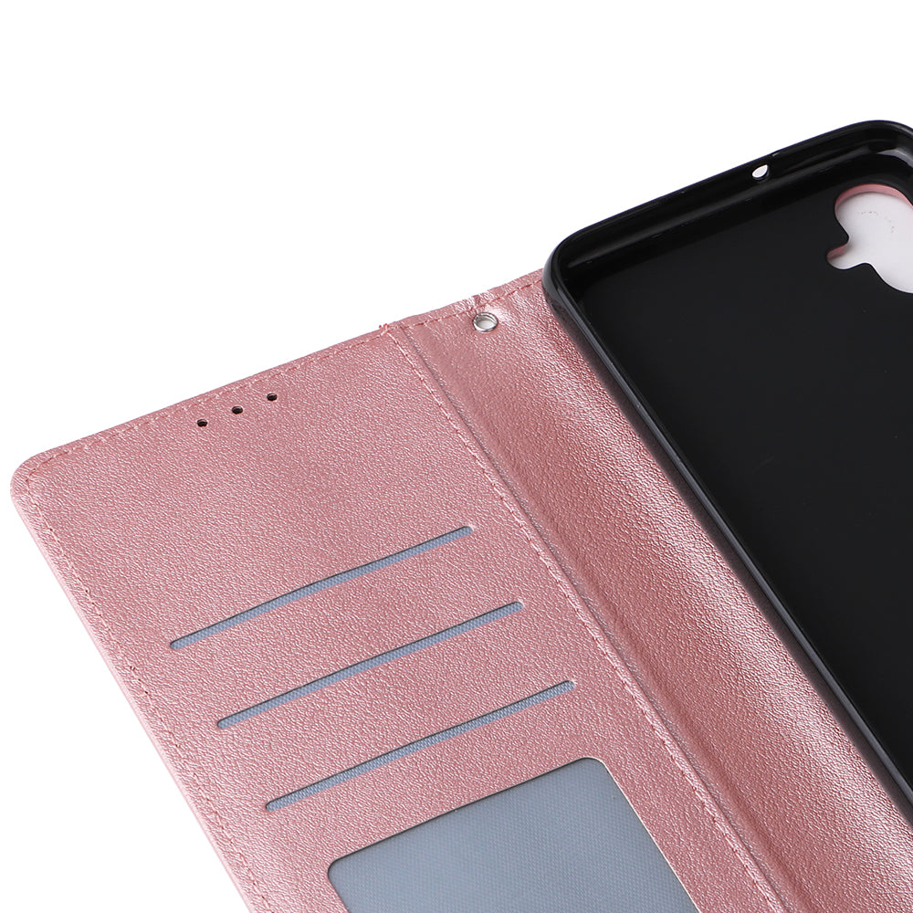 For Samsung Galaxy A05 4G Leather Case Card Slots Flip Phone Cover with Magnetic Closure