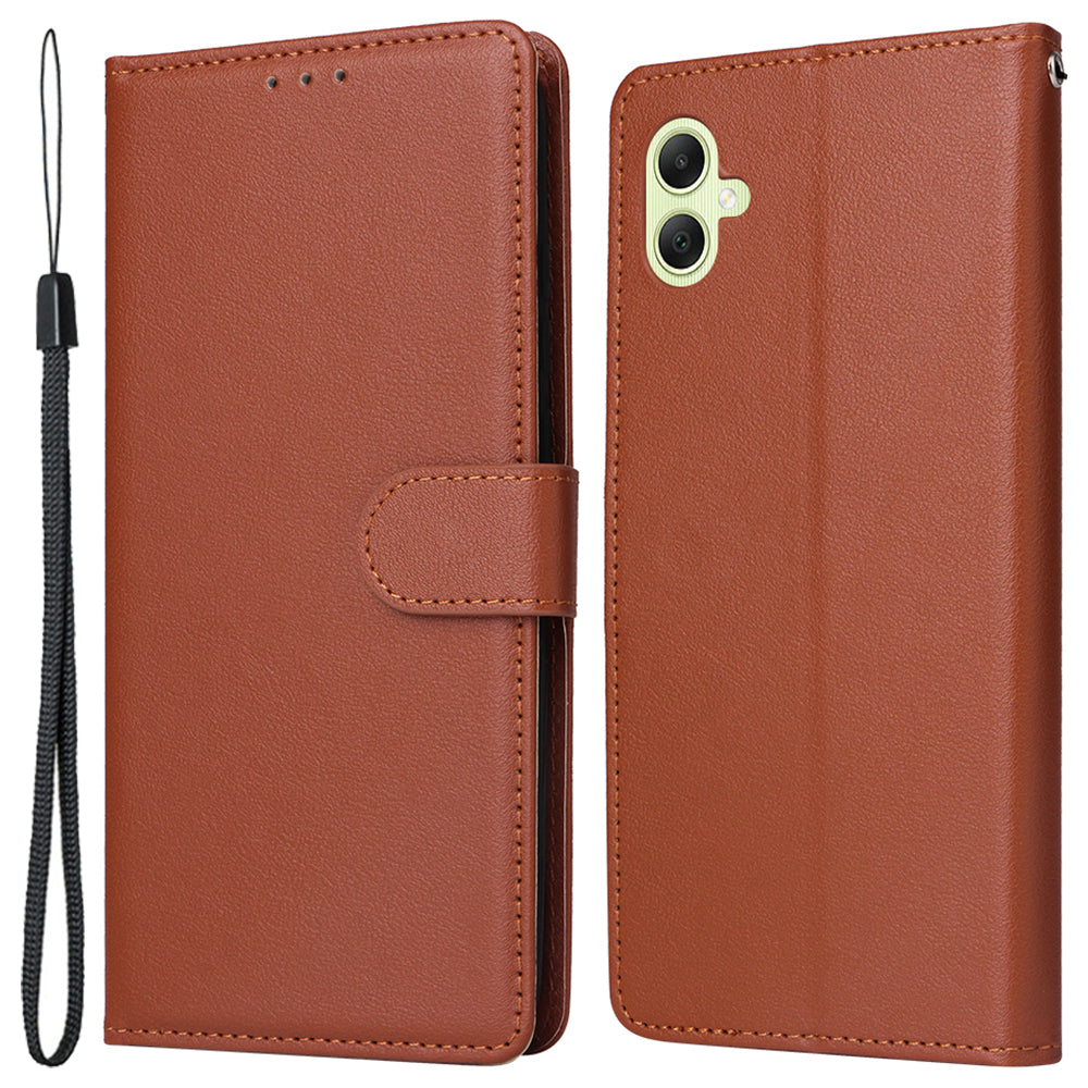 For Samsung Galaxy A05 4G Leather Case Card Slots Flip Phone Cover with Magnetic Closure