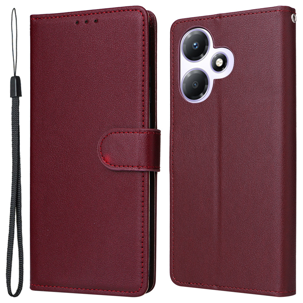 For Transsion Infinix Hot 30 Play Magnetic Case PU Leather Card Holder Phone Cover