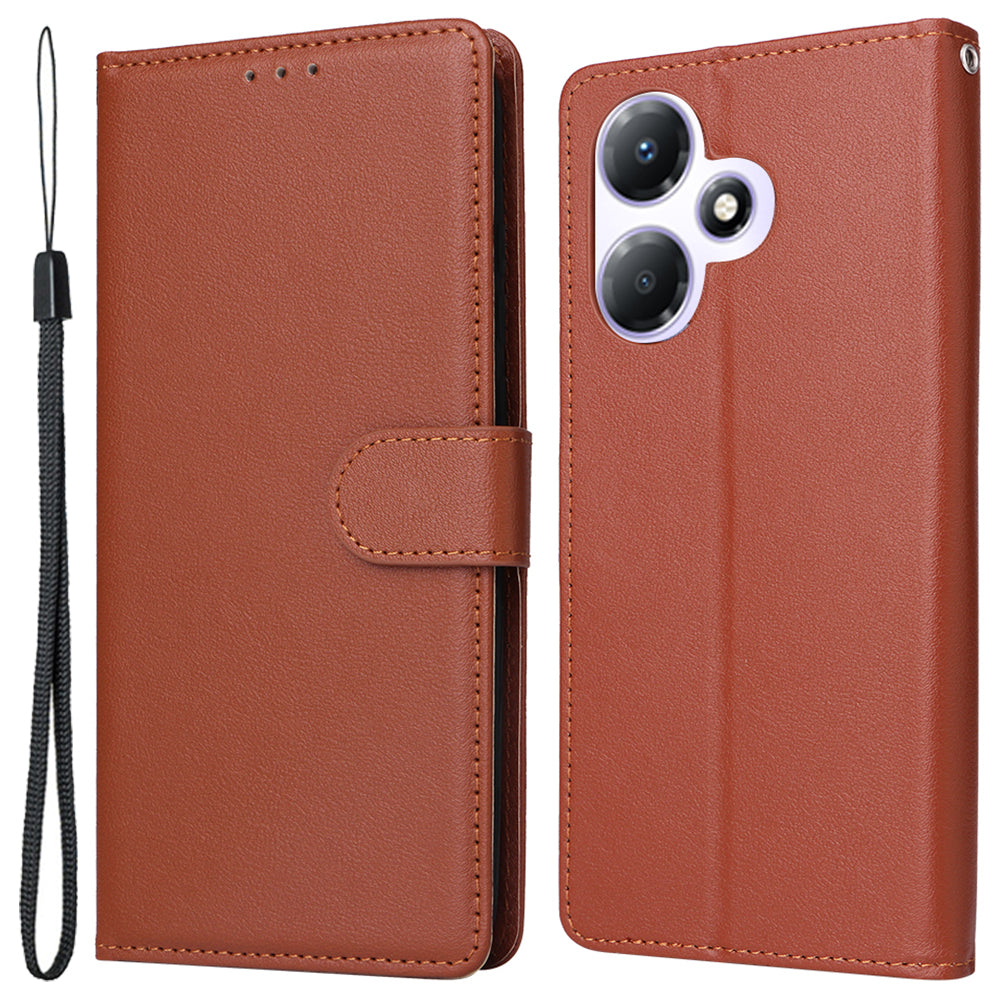 For Transsion Infinix Hot 30 Play Magnetic Case PU Leather Card Holder Phone Cover