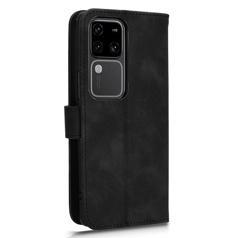 For vivo S18 Pro 5G Leather Case Skin-Touch Folio Stand Phone Protective Cover